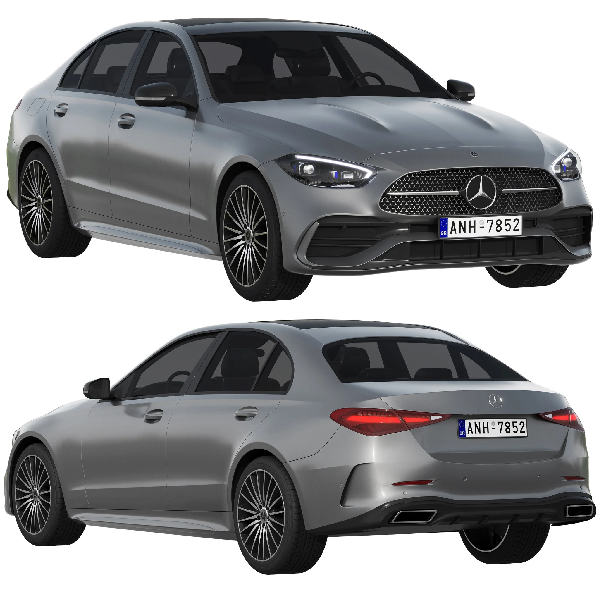 Mercedes Benz C Class 2022, 3D model preview 16