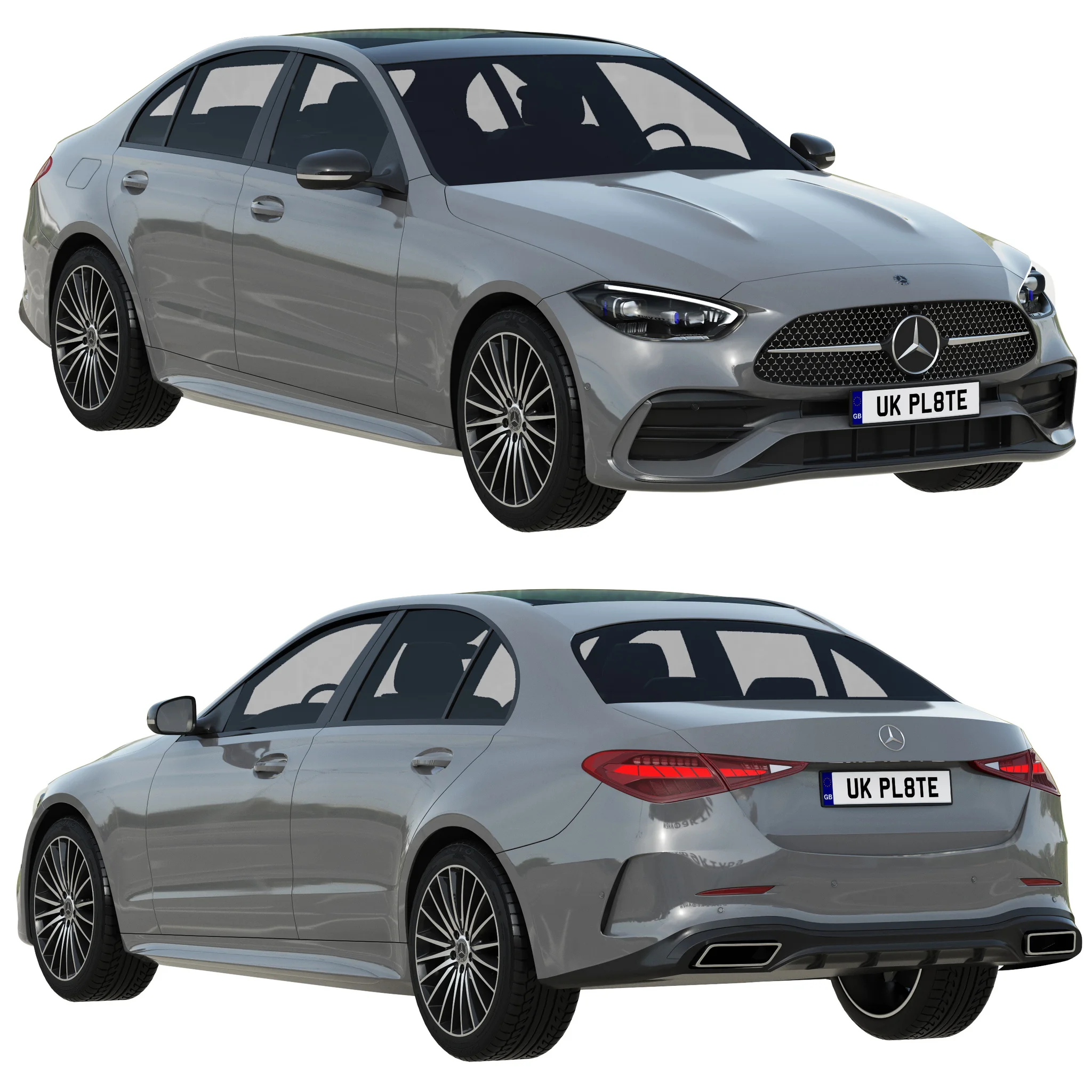 Mercedes Benz C Class 2022, 3D model preview 21