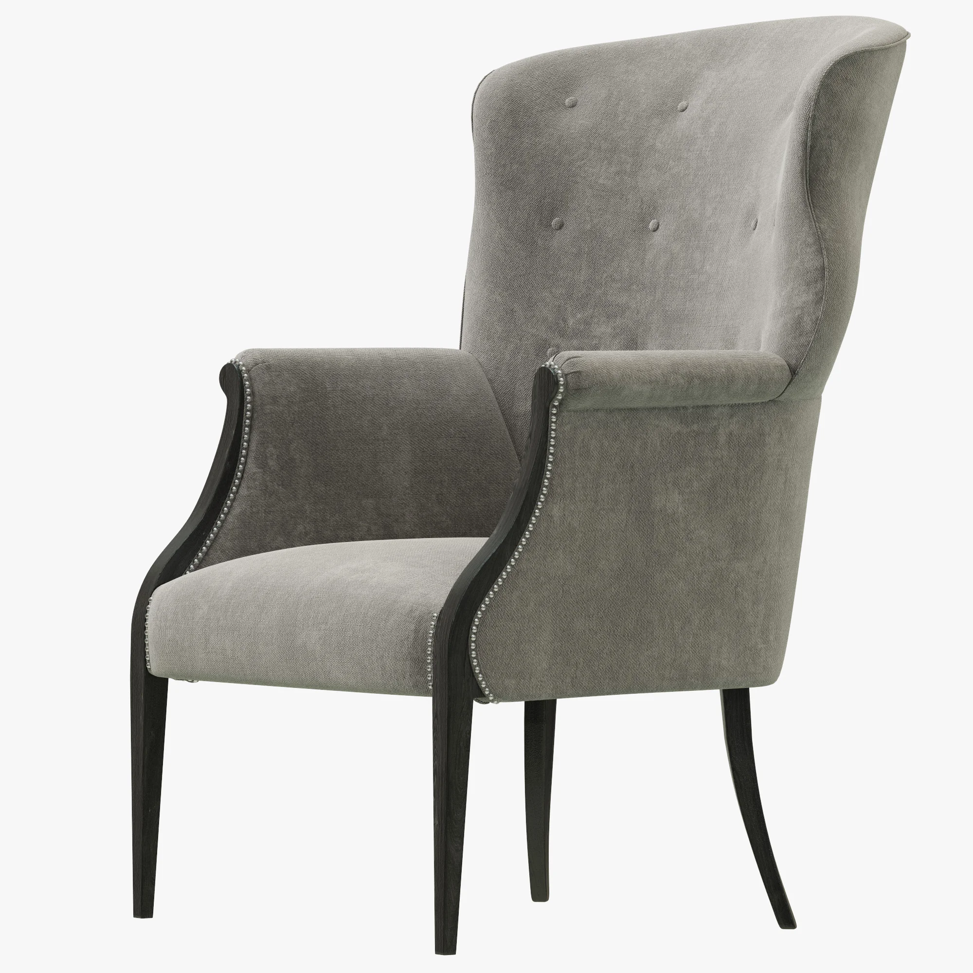 Restoration Hardware Edwardian Wingback Chair — 3D model preview 2