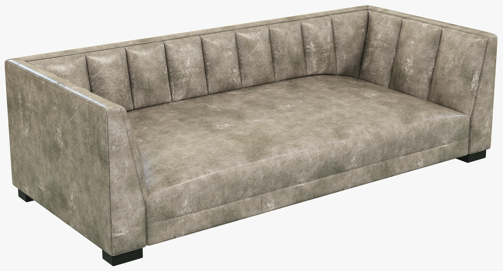 Restoration Hardware Modern Paxton Leather Sofa — 3D model preview 1