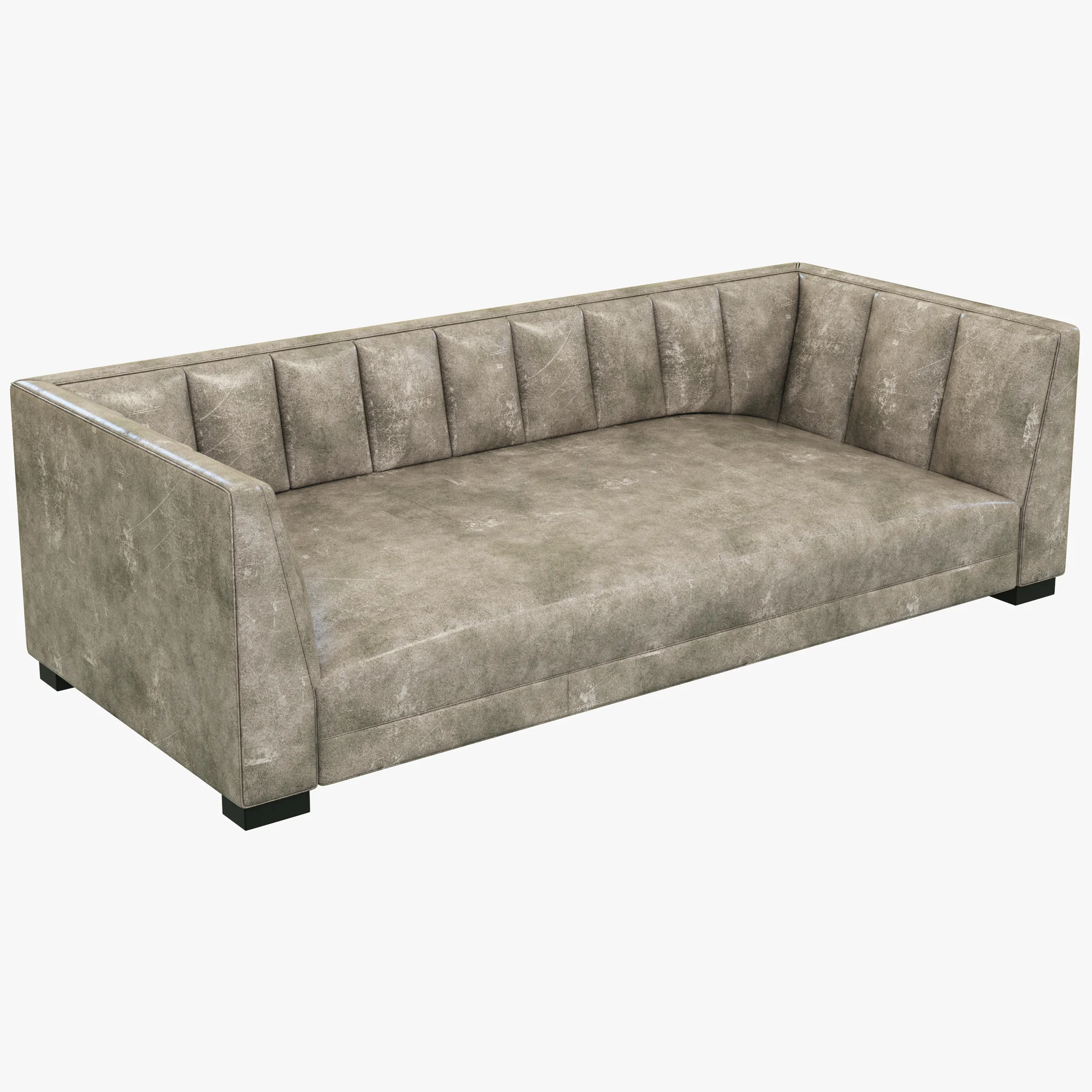 Restoration Hardware Modern Paxton Leather Sofa — 3D model preview 2