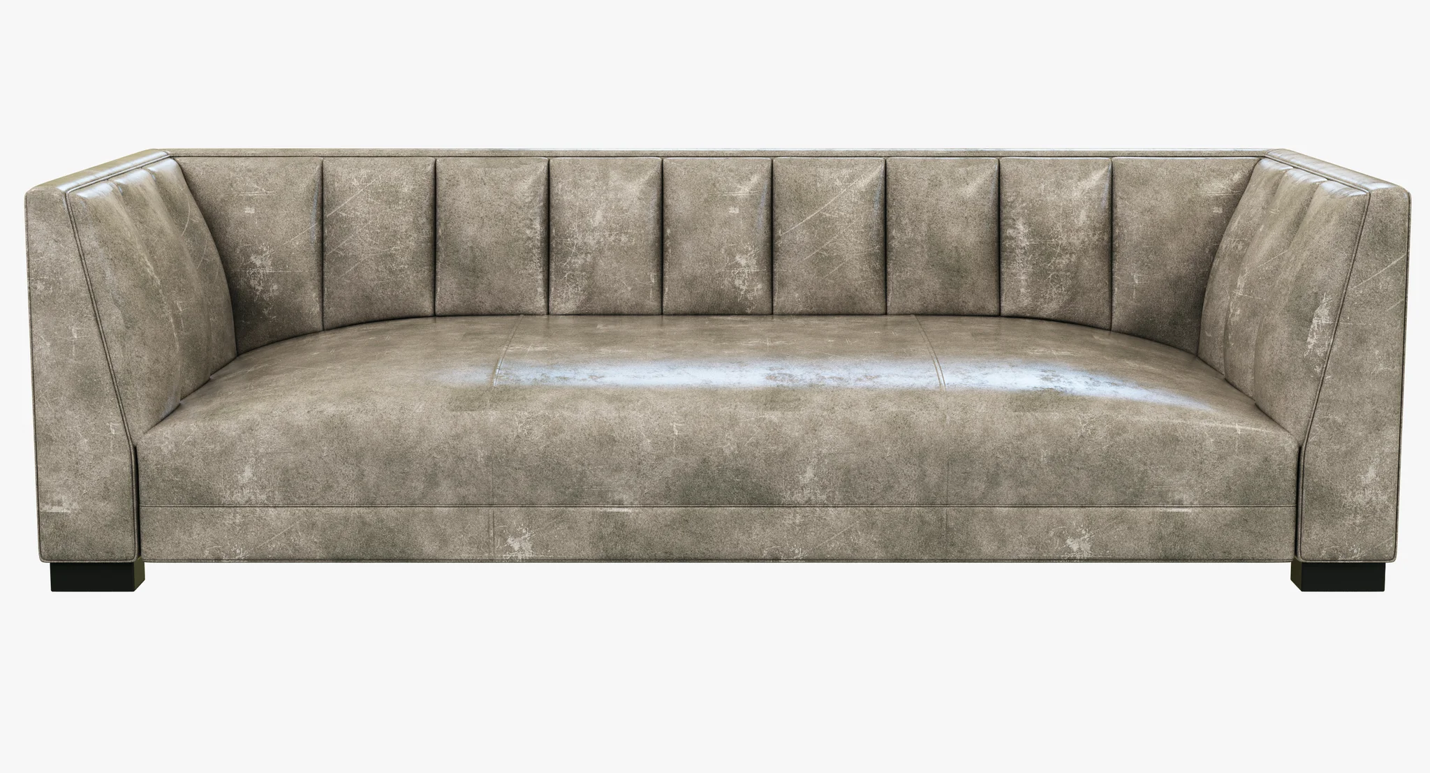 Restoration Hardware Modern Paxton Leather Sofa — 3D model preview 7