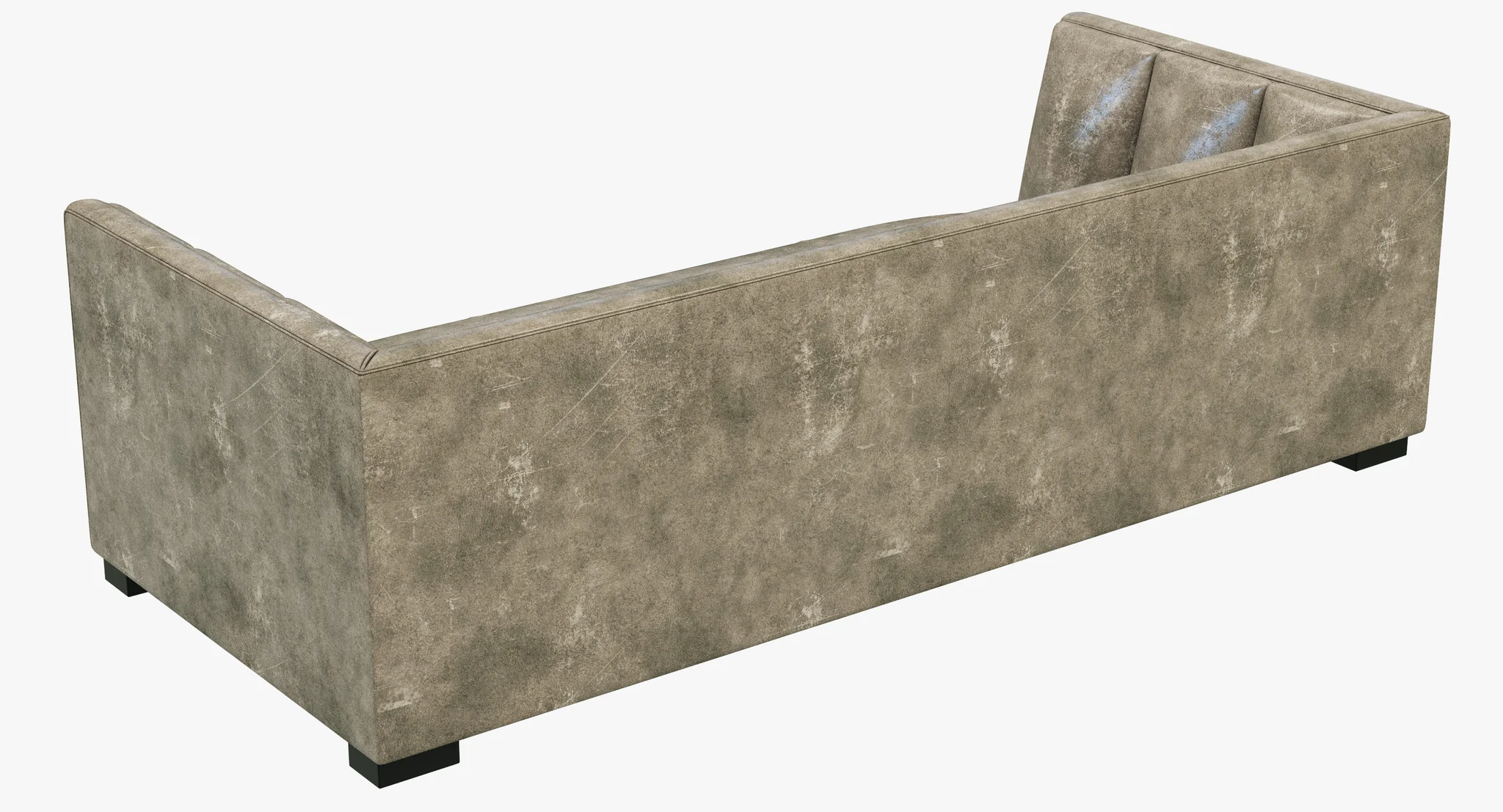 Restoration Hardware Modern Paxton Leather Sofa — 3D model preview 8