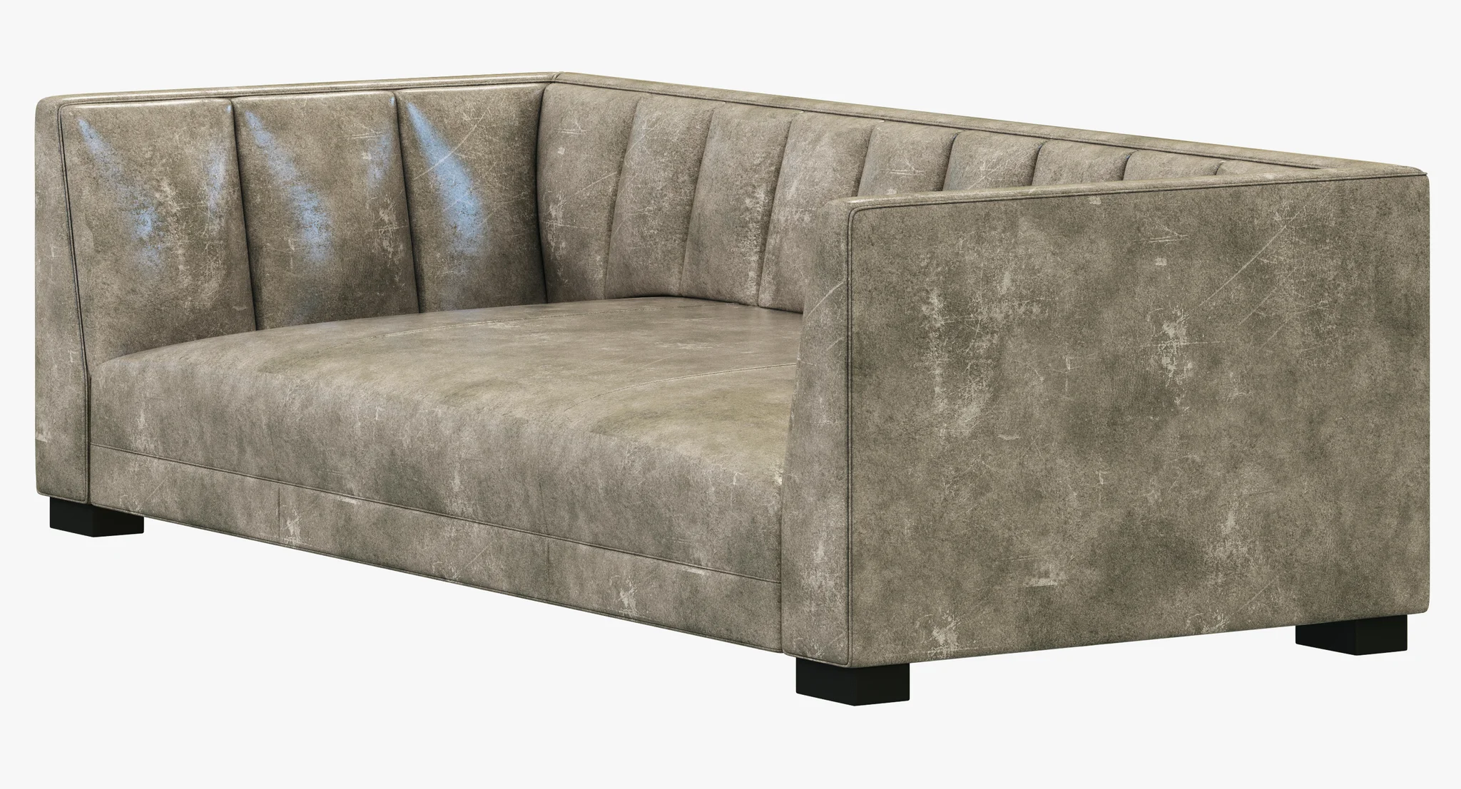 Restoration Hardware Modern Paxton Leather Sofa — 3D model preview 12