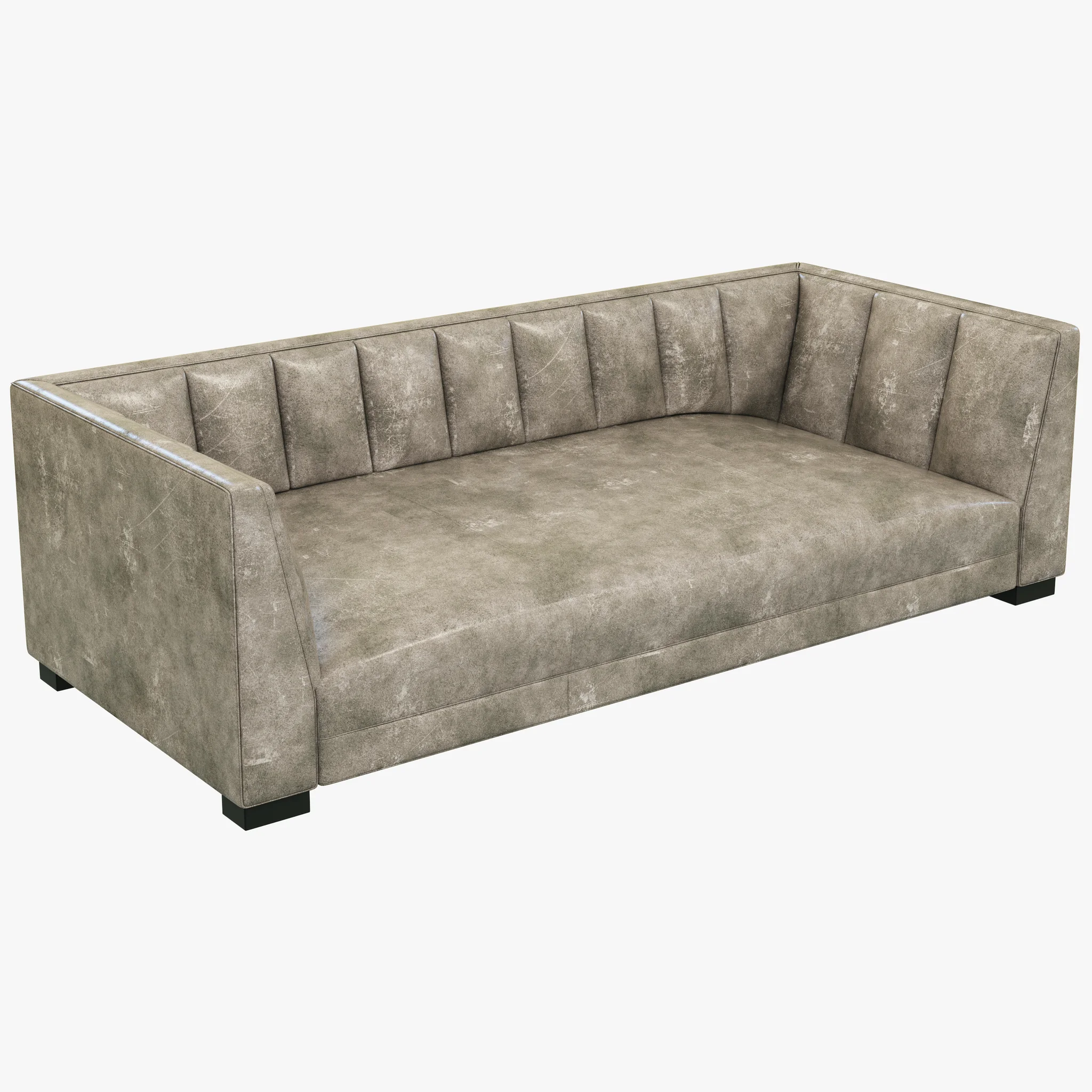 Restoration Hardware Modern Paxton Leather Sofa — 3D model preview 14