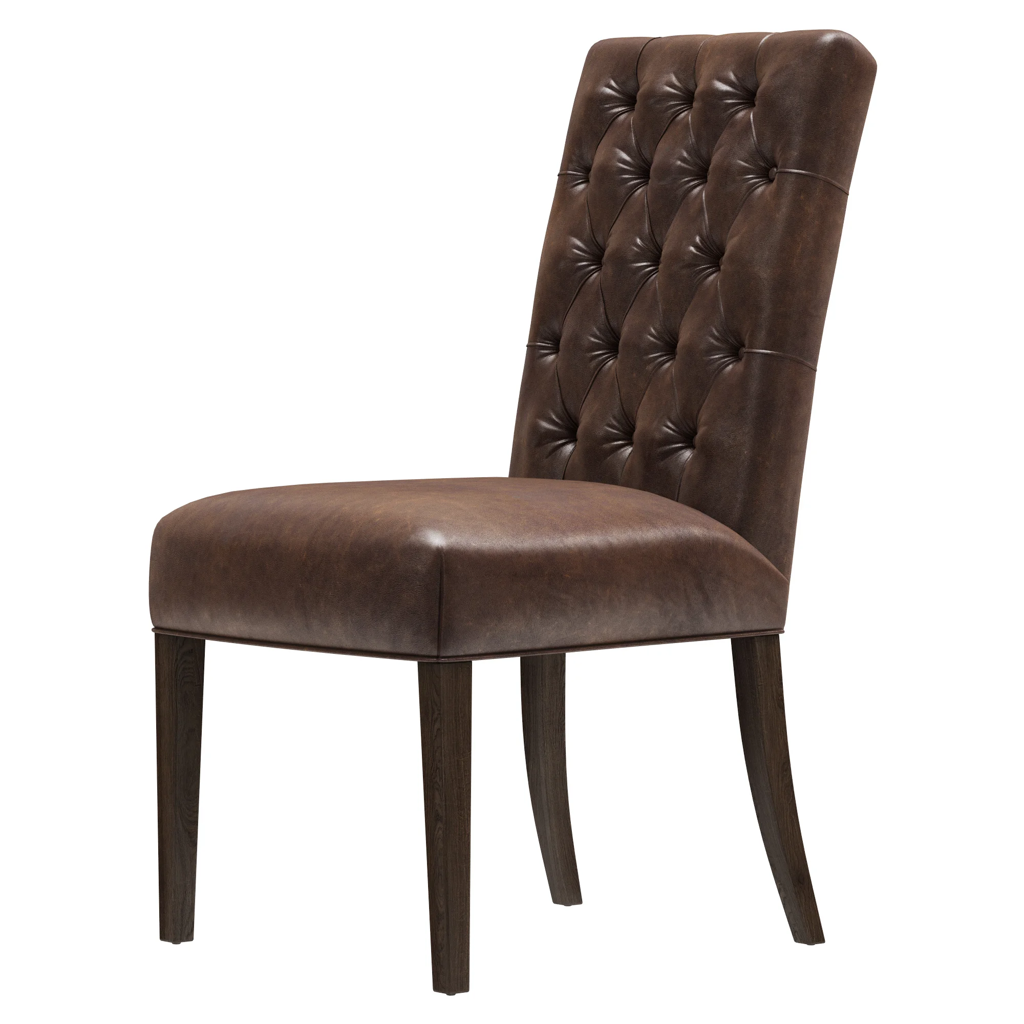 Restoration Hardware Bennett Parsons Leather Side Chair — 3D model preview 3
