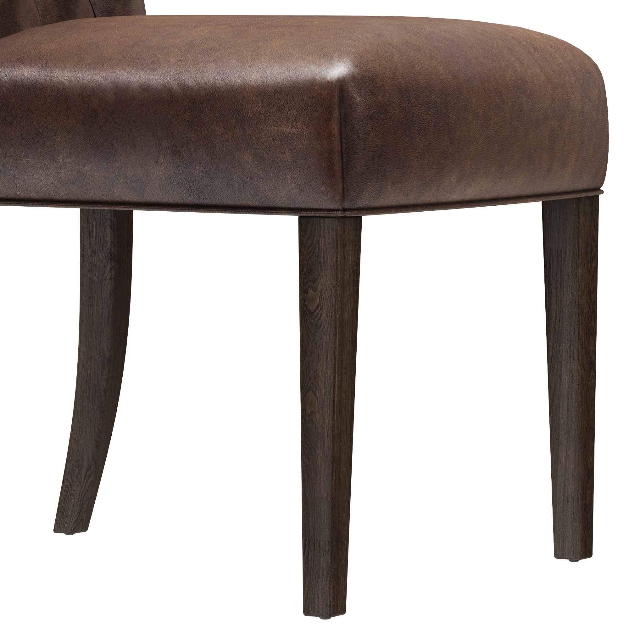Restoration Hardware Bennett Parsons Leather Side Chair — 3D model preview 6
