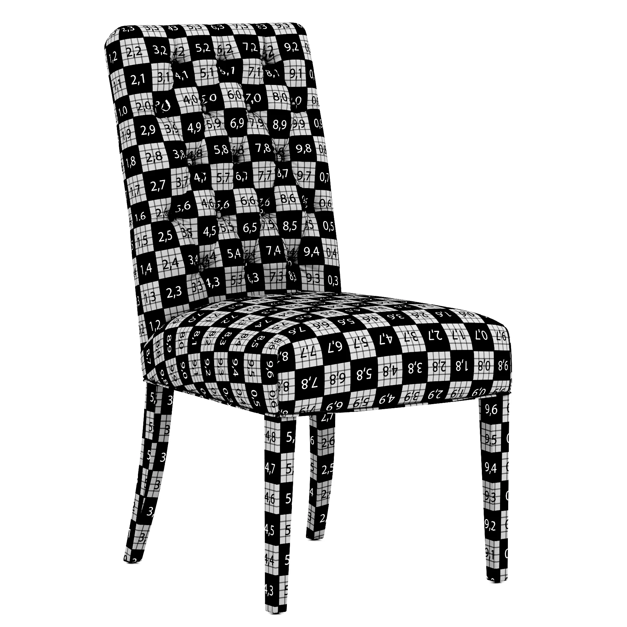 Restoration Hardware Bennett Parsons Leather Side Chair — 3D model preview 10