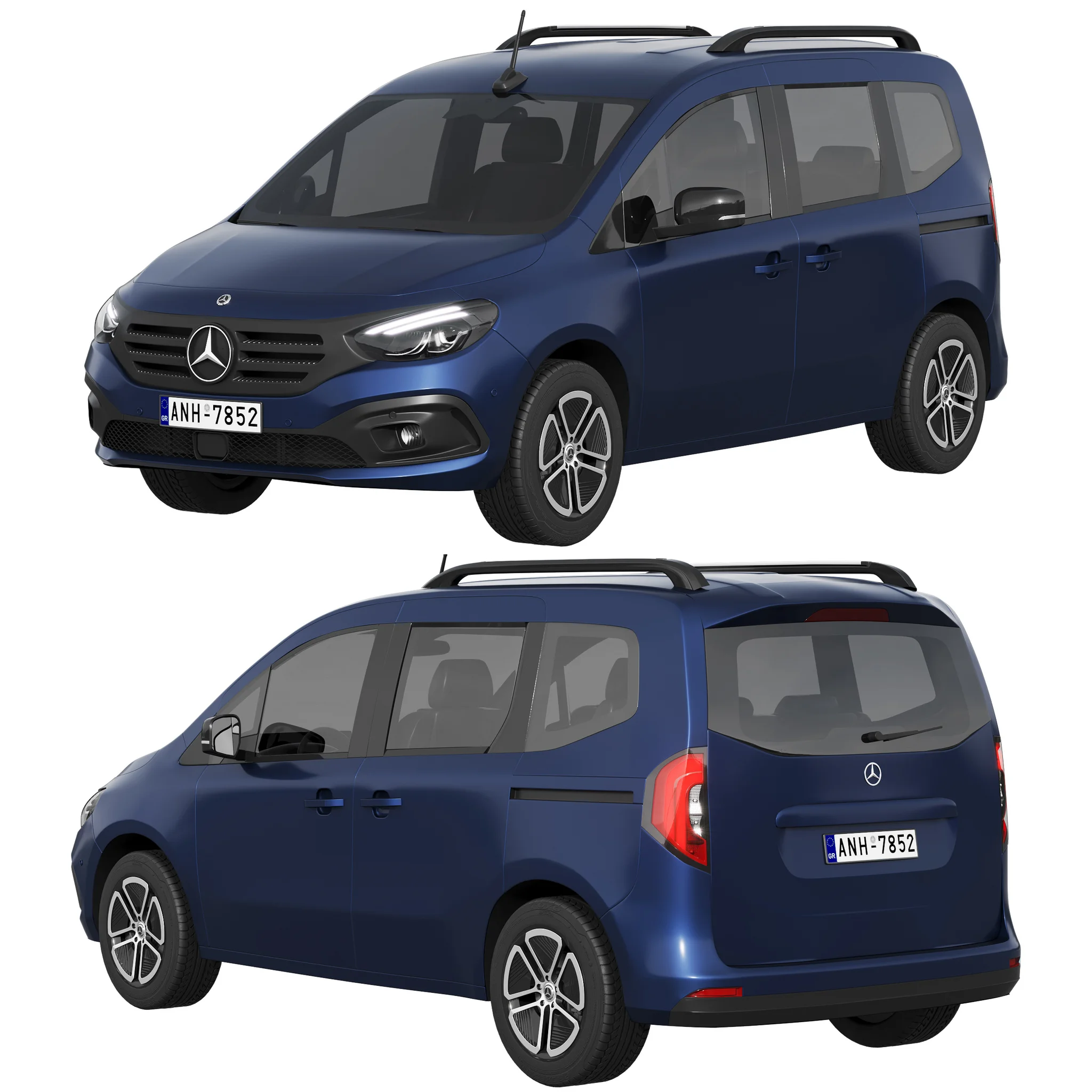 Mercedes Benz EQT, 3D model preview 7
