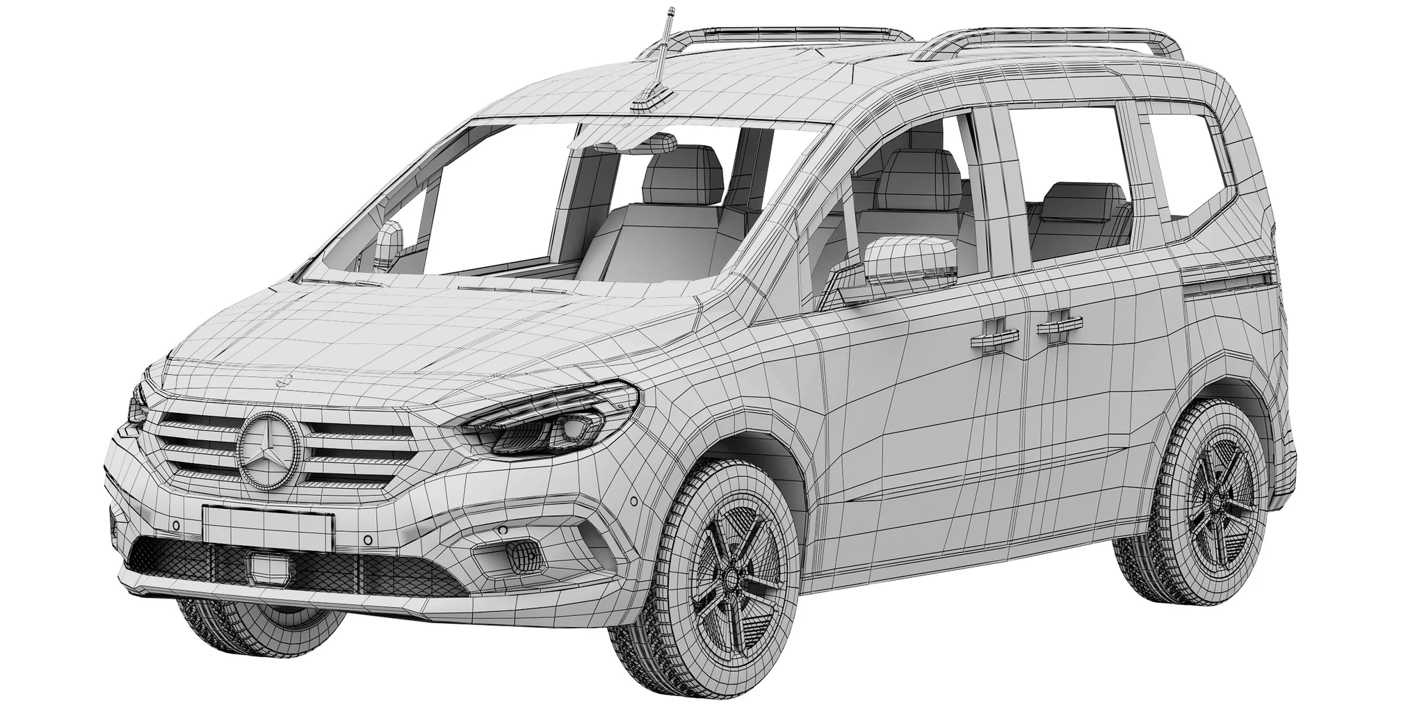 Mercedes Benz EQT, 3D model preview 12