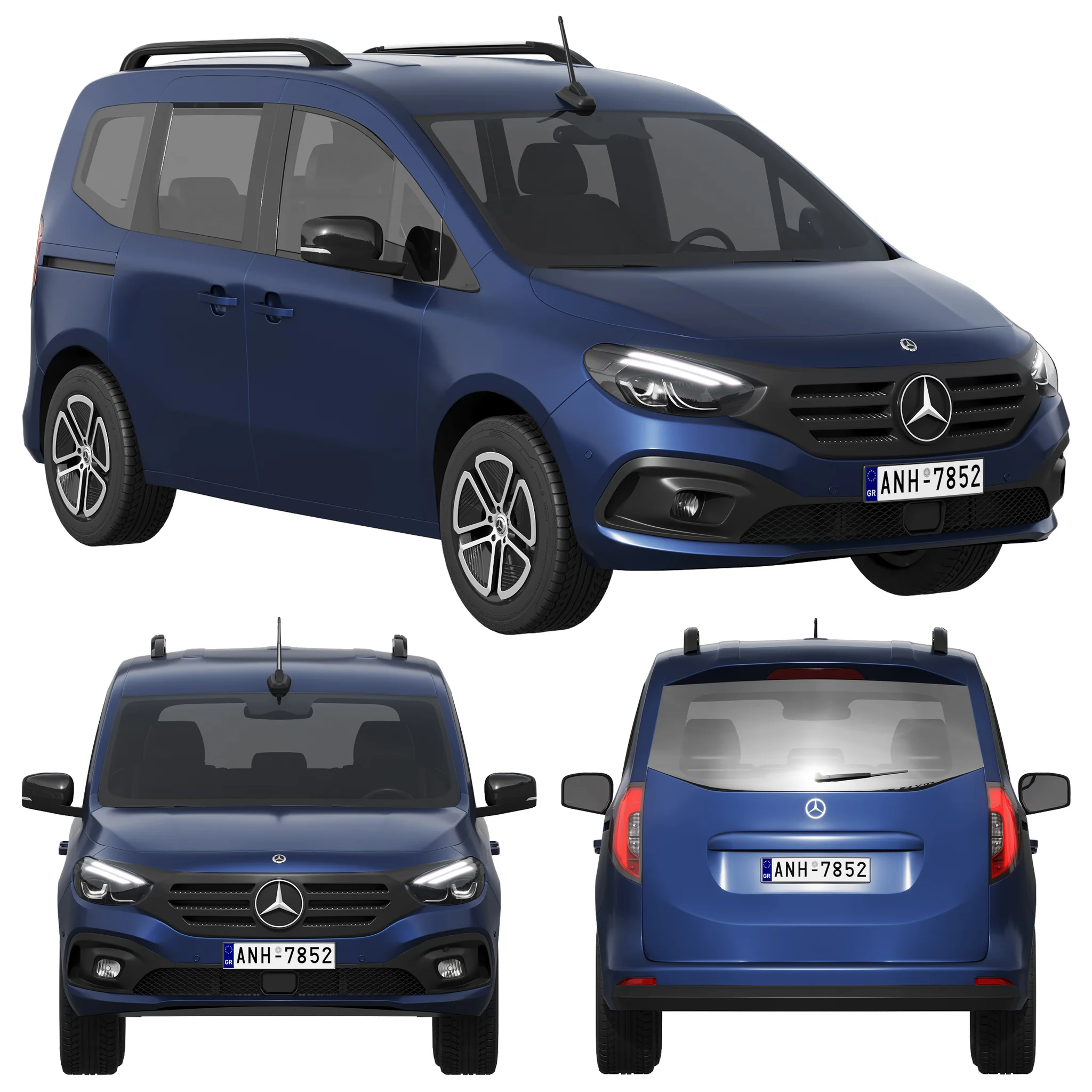 Mercedes Benz EQT, 3D model preview 16