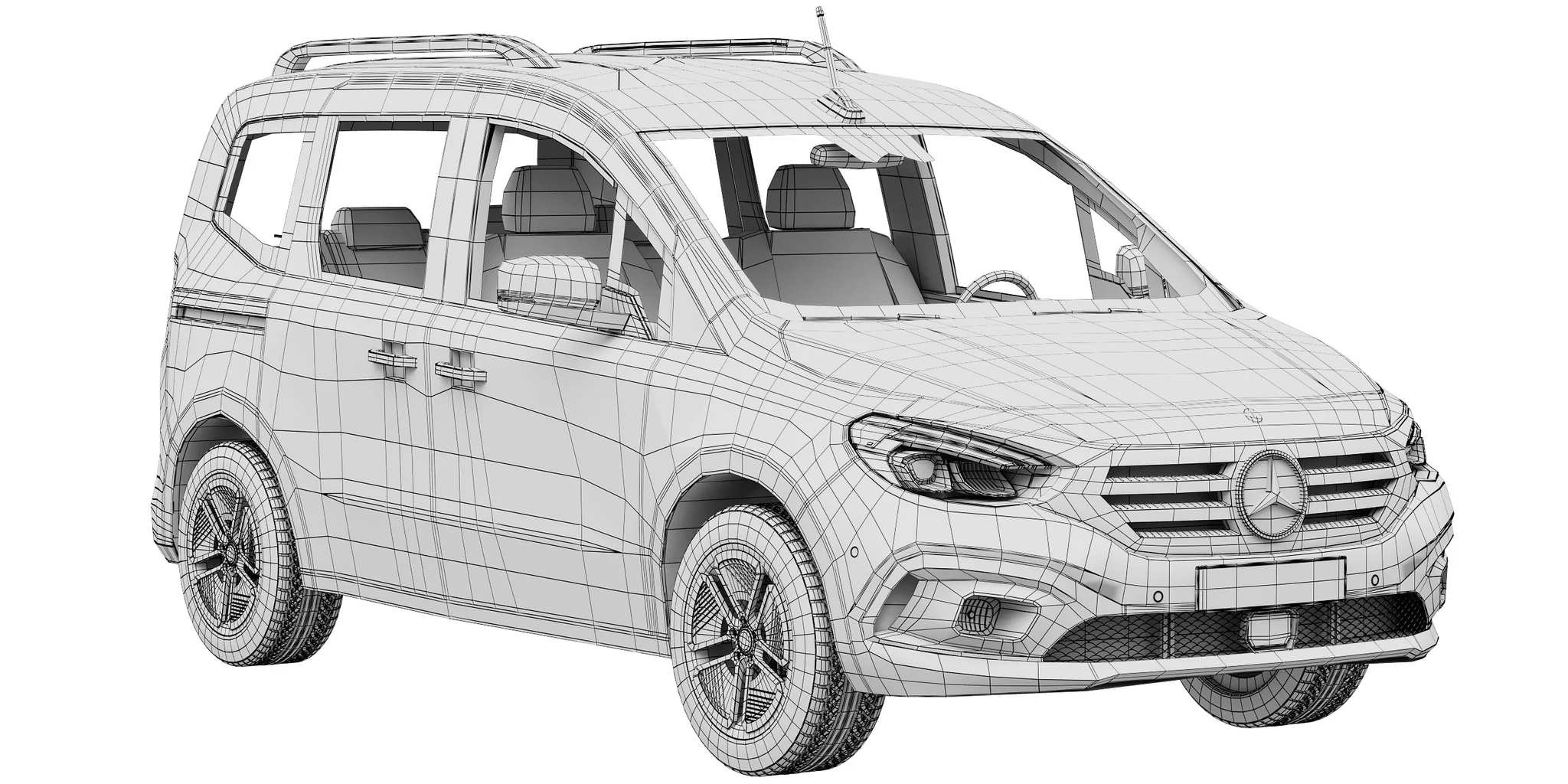 Mercedes Benz EQT, 3D model preview 17