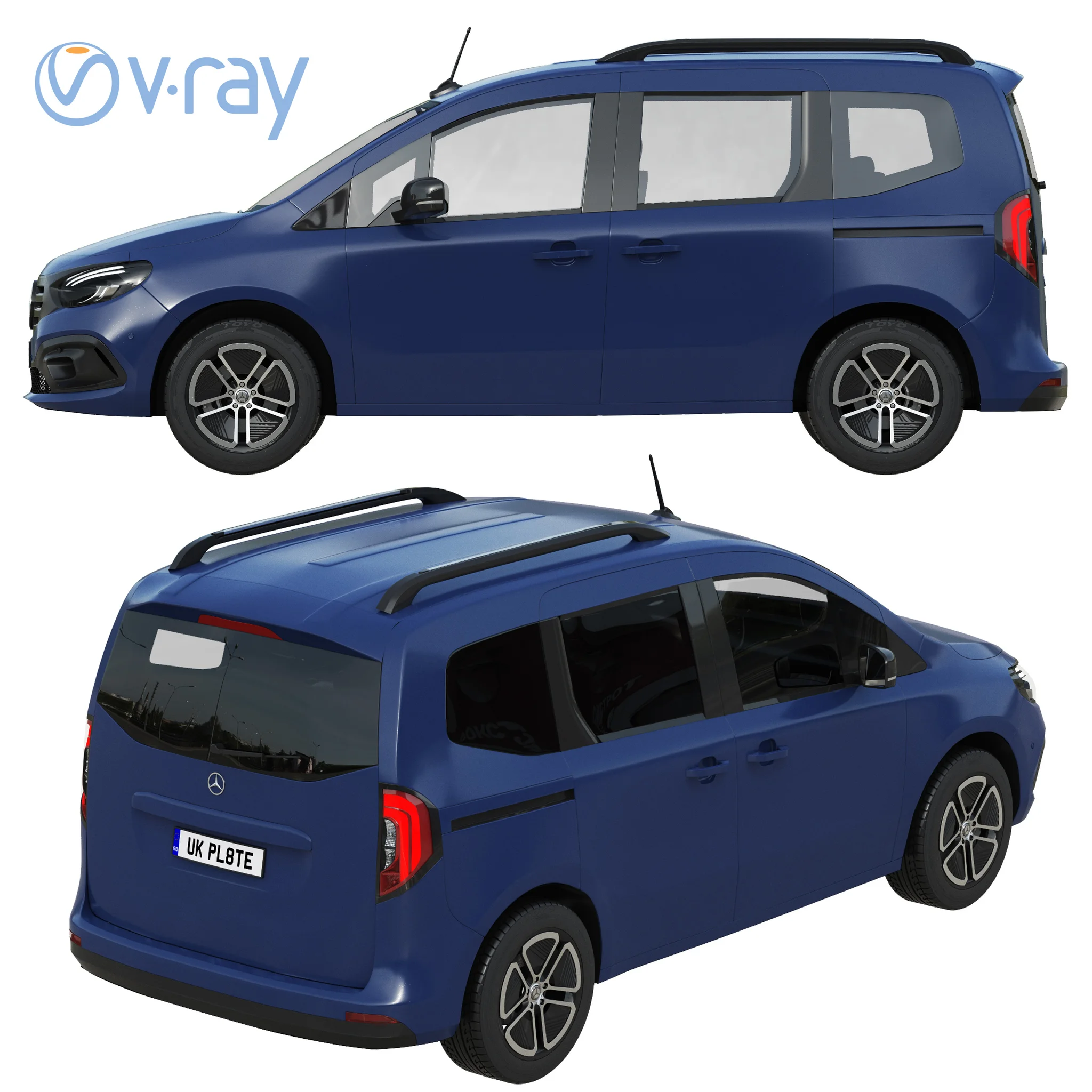 Mercedes Benz EQT, 3D model preview 30