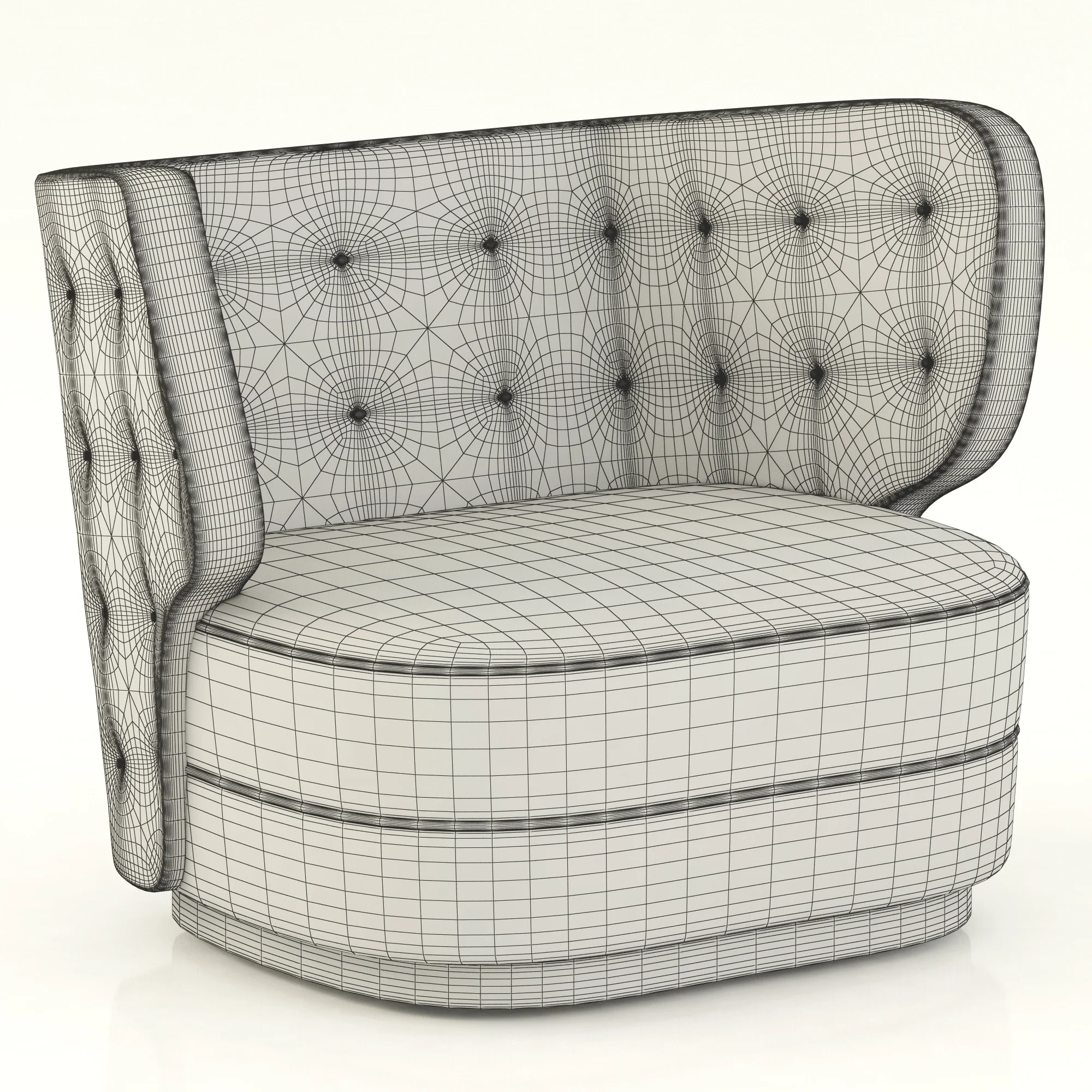 Brabbu George Armchair — 3D model preview 2