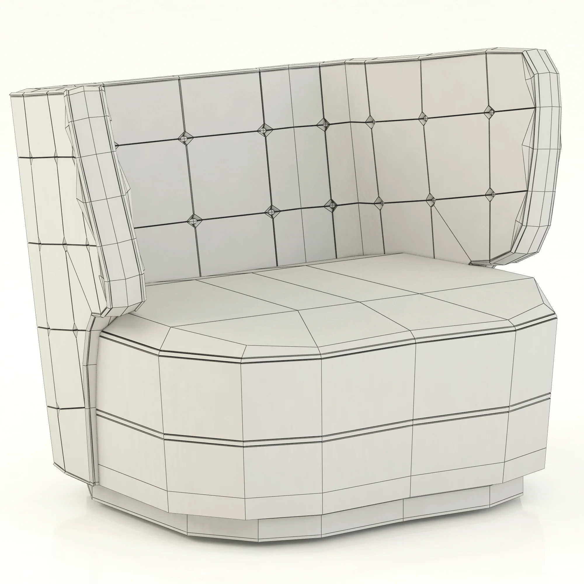 Brabbu George Armchair — 3D model preview 3