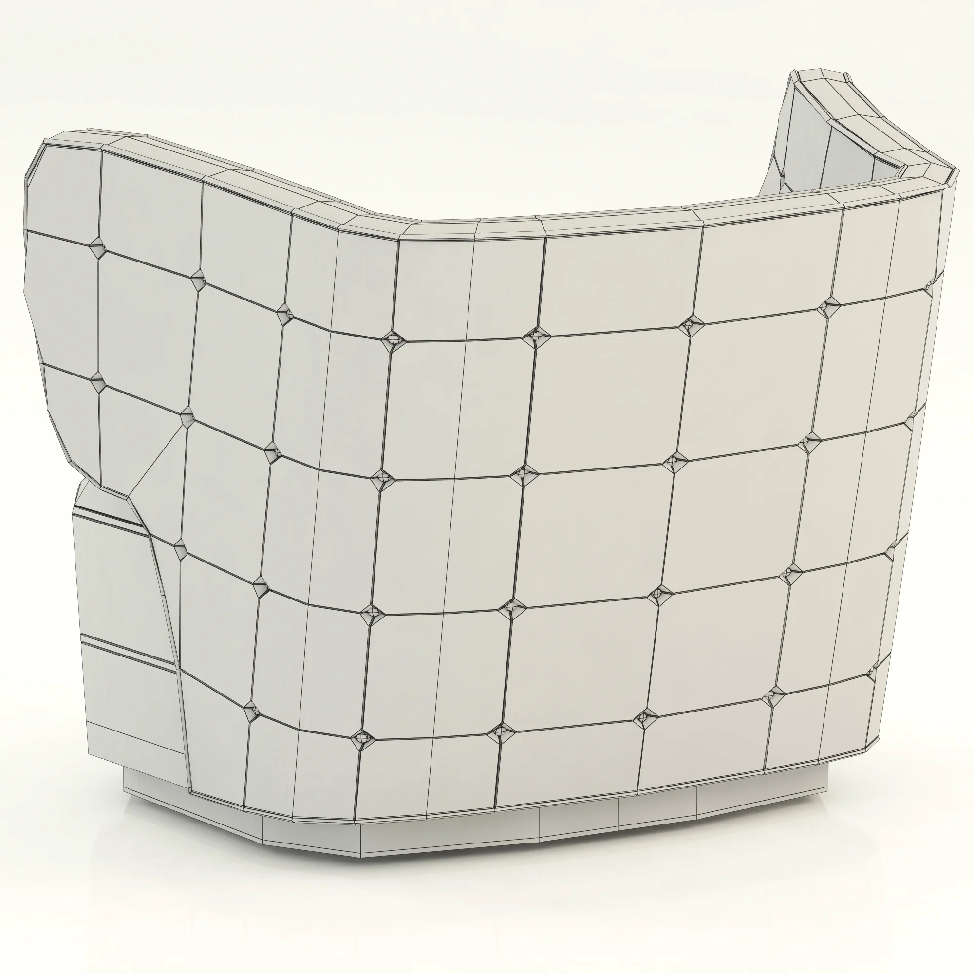 Brabbu George Armchair — 3D model preview 7