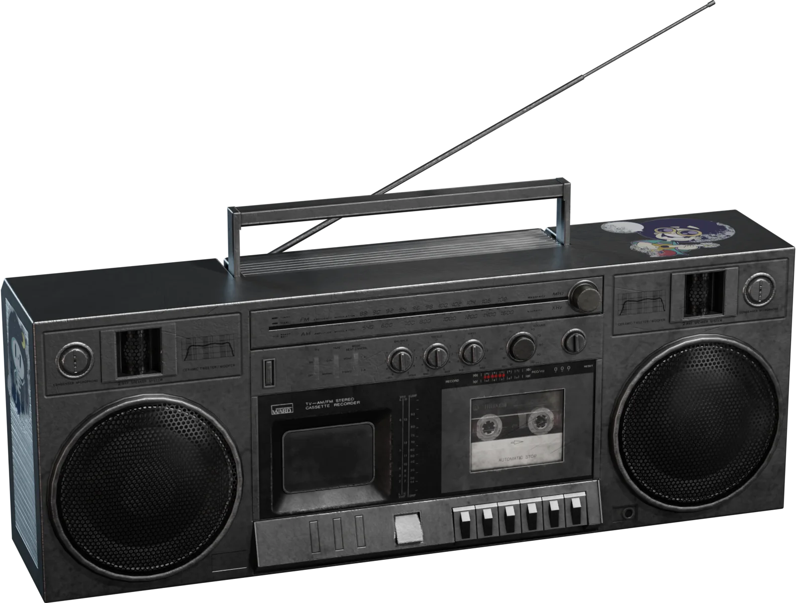 Retro Boombox Cassette Stereo Radio
