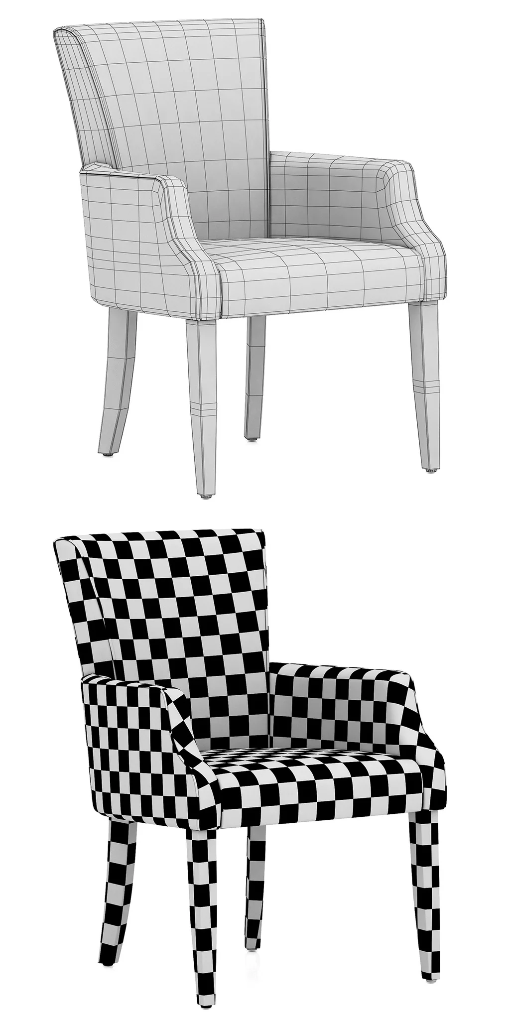 Dantone Home Sheringem Chair — 3D model preview 9