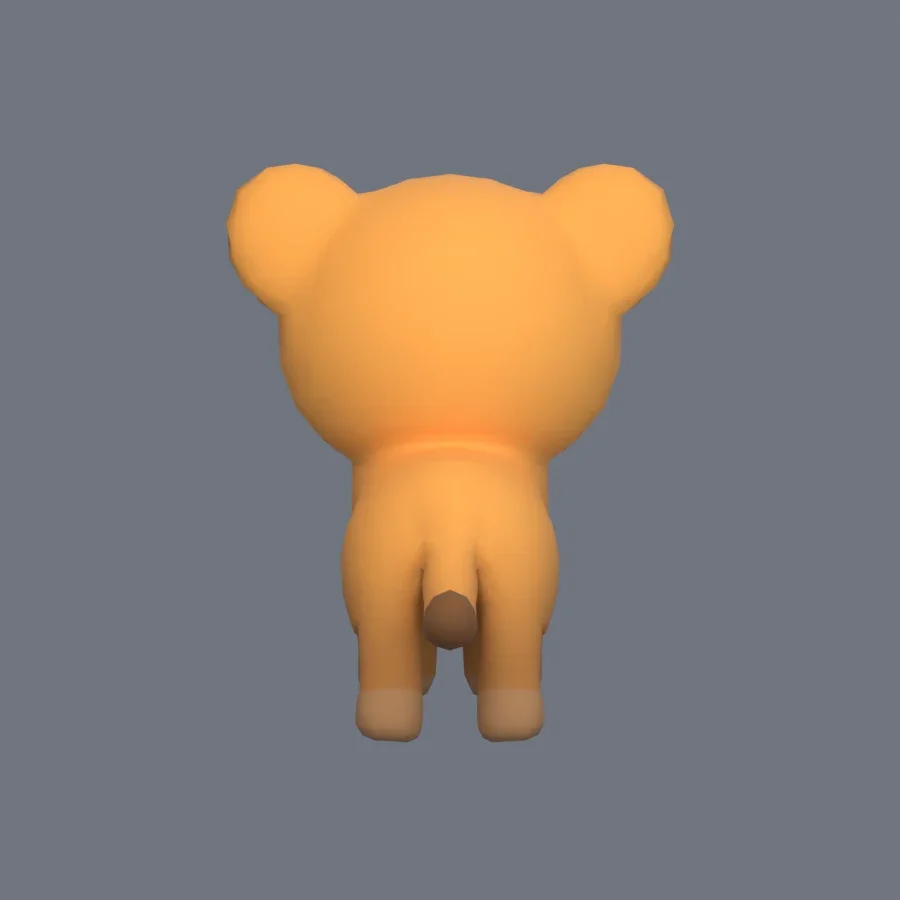 Stylized Animal Small Lion, 3D model preview 4