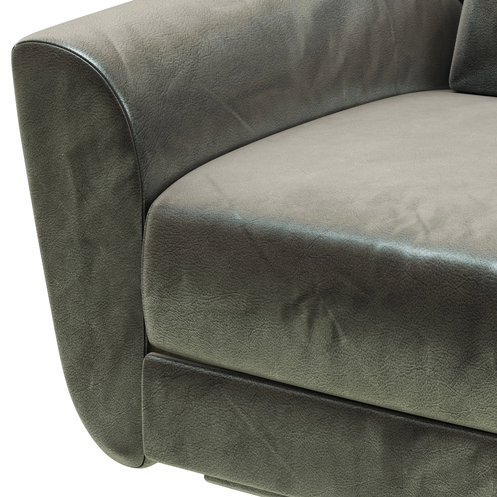 Restoration Hardware Luke Leather Swivel Recliner — 3D model preview 3