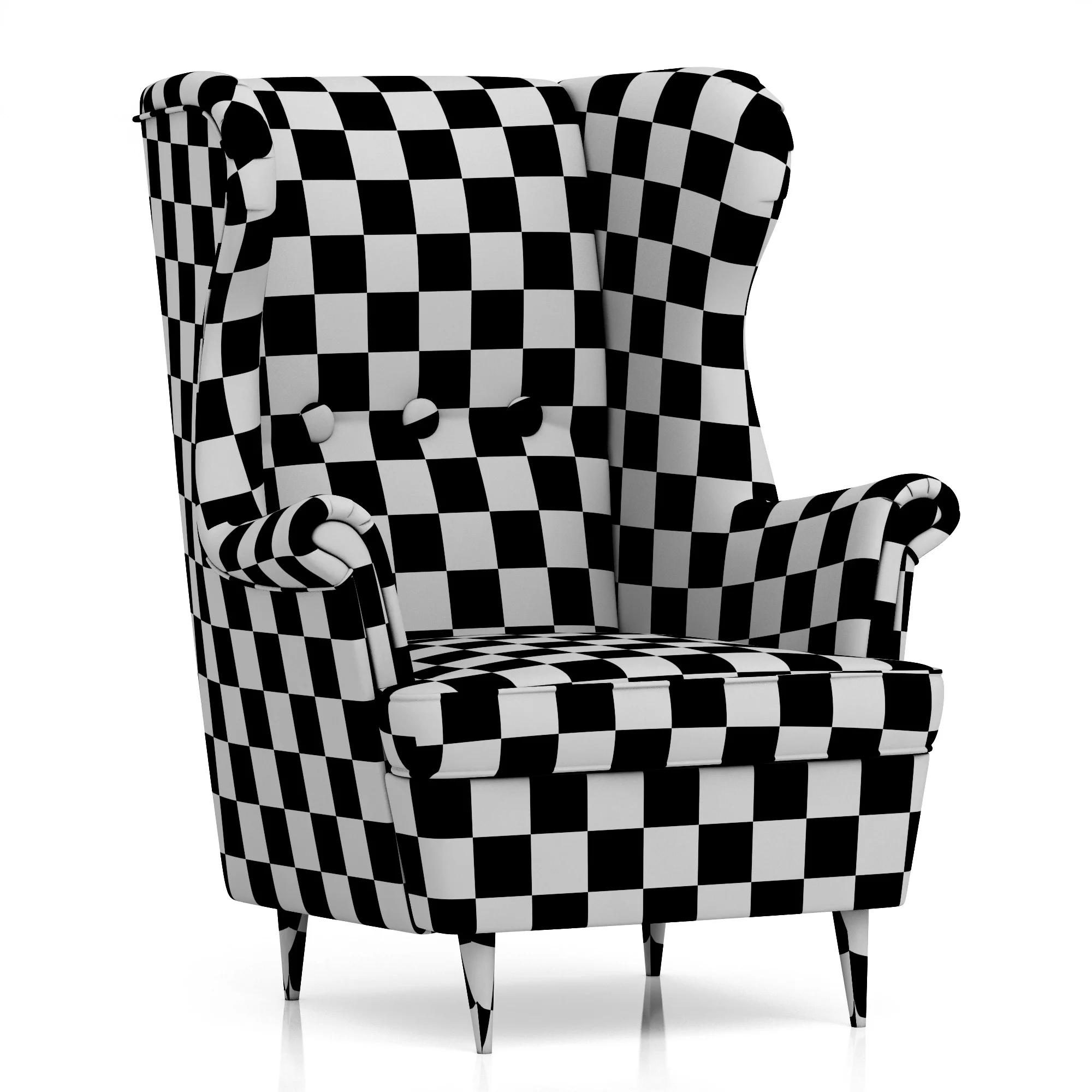 Ikea STRANDMON Children'S Armchair — 3D model preview 7