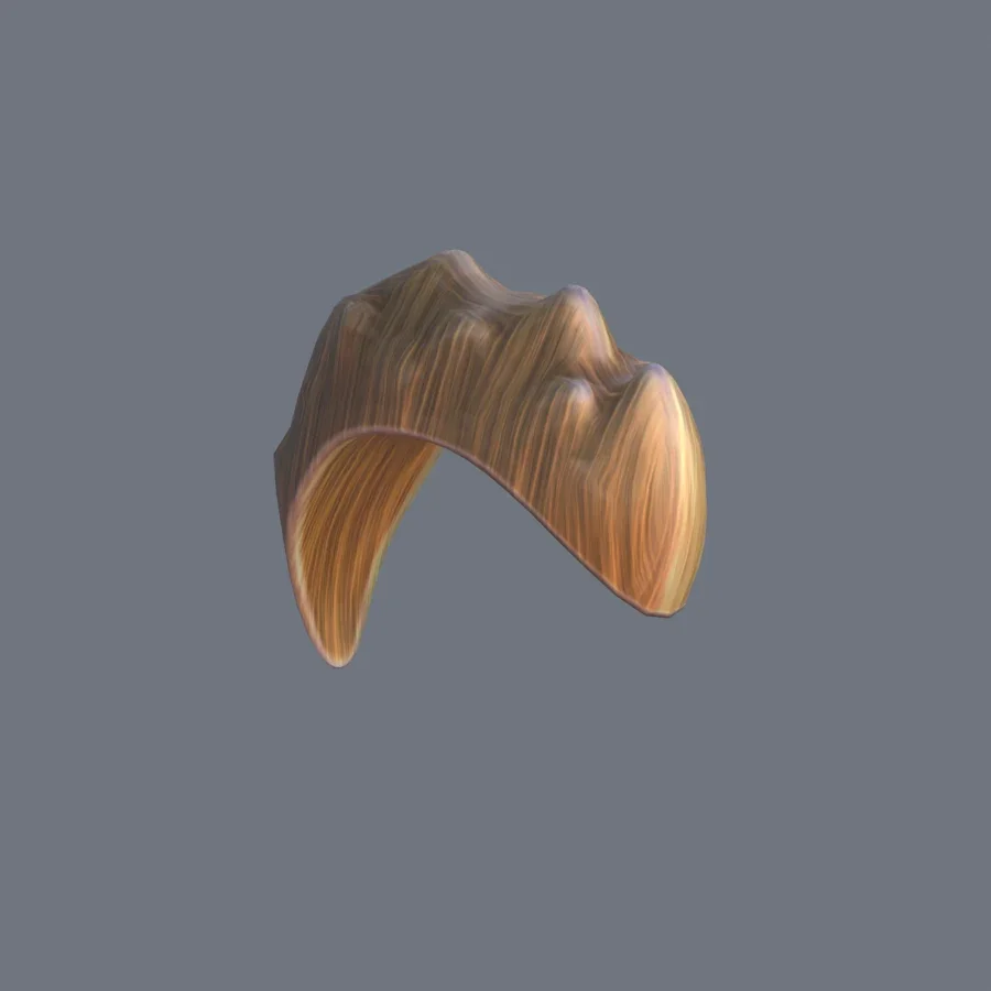 Male Hairstyle 03, 3D model preview 2