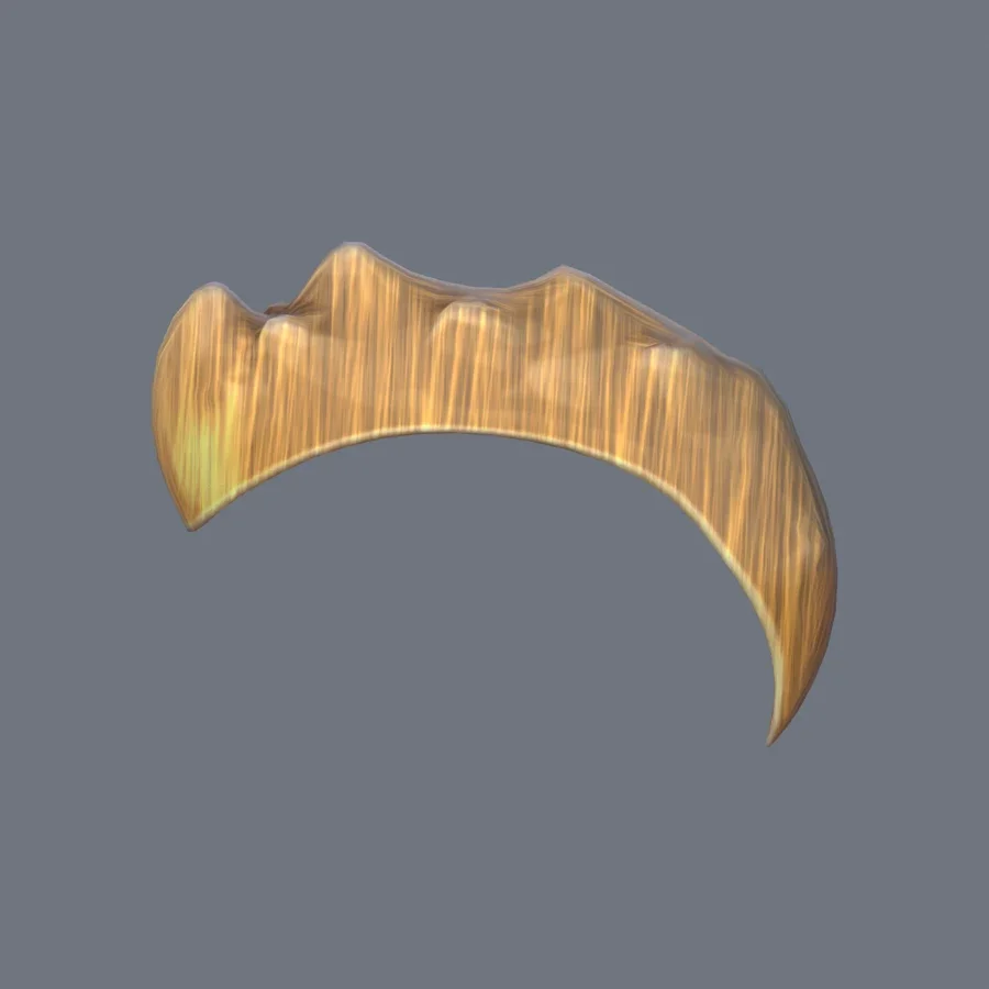 Male Hairstyle 03, 3D model preview 3