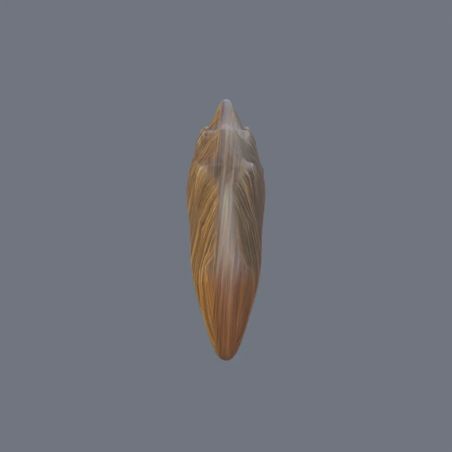 Male Hairstyle 03, 3D model preview 4