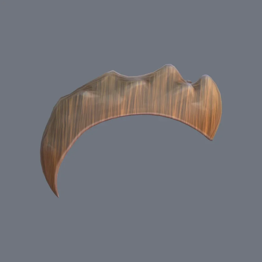 Male Hairstyle 03, 3D model preview 5