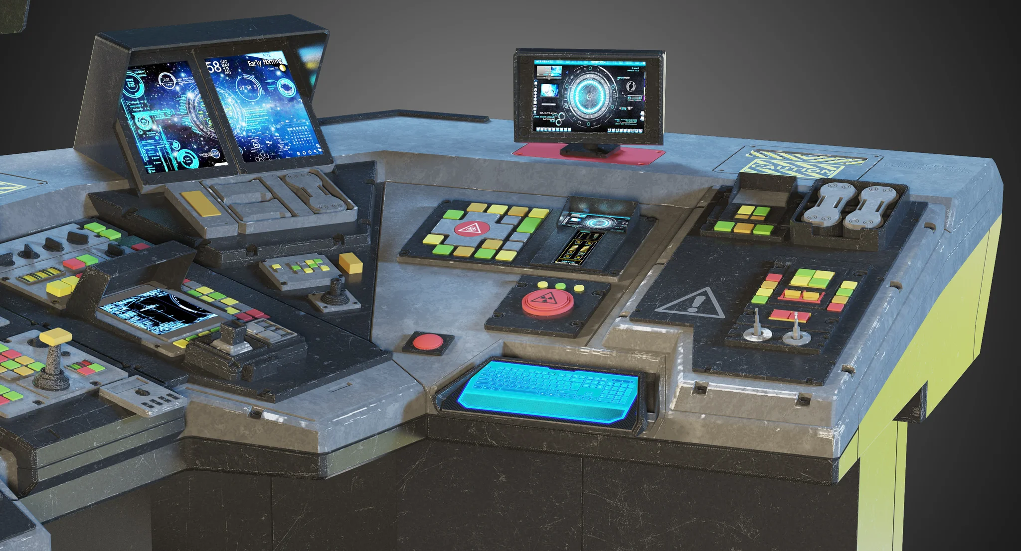 Control Panel — 3D model preview 45