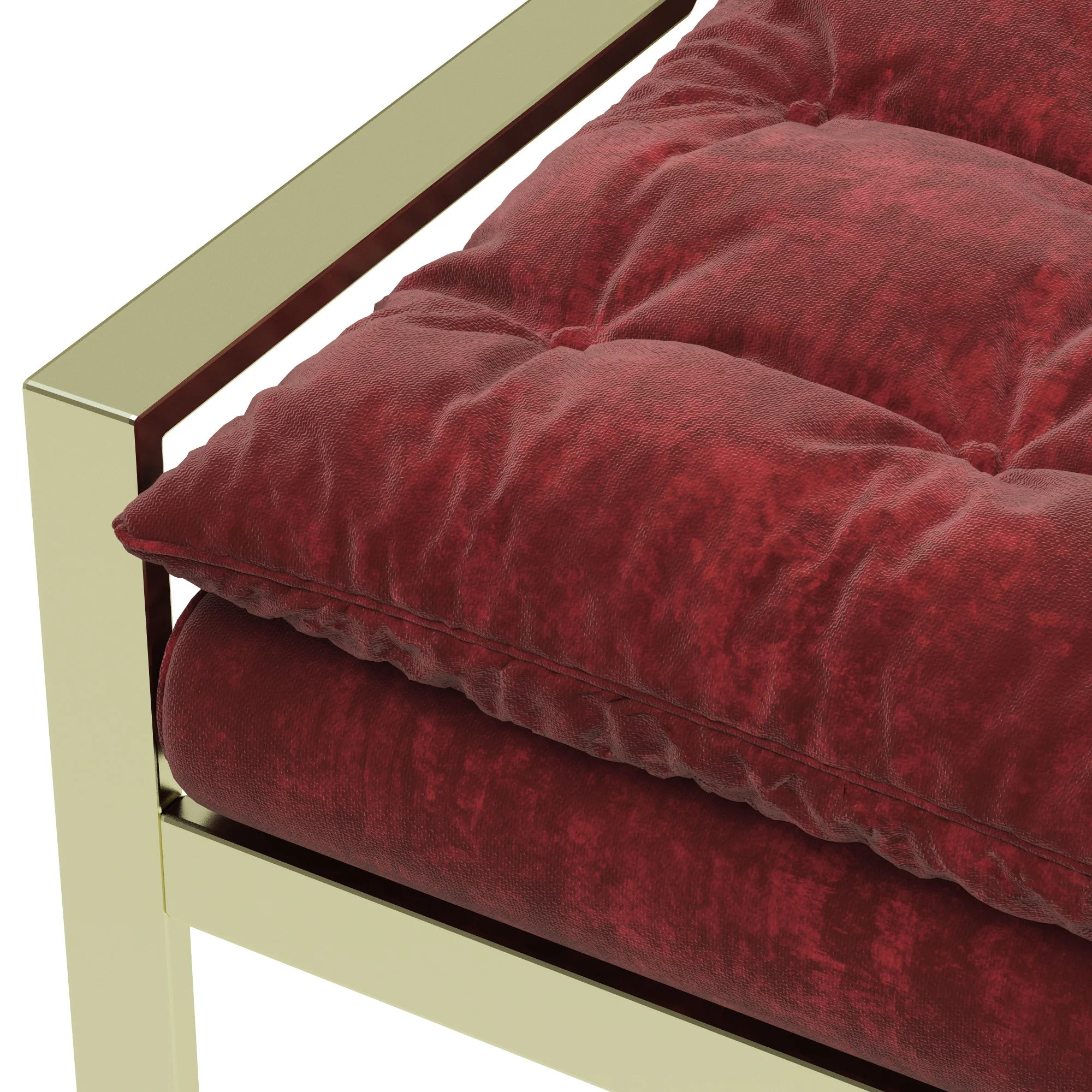 Loft Concept Accent Velvet Armchair, 3D model preview 3