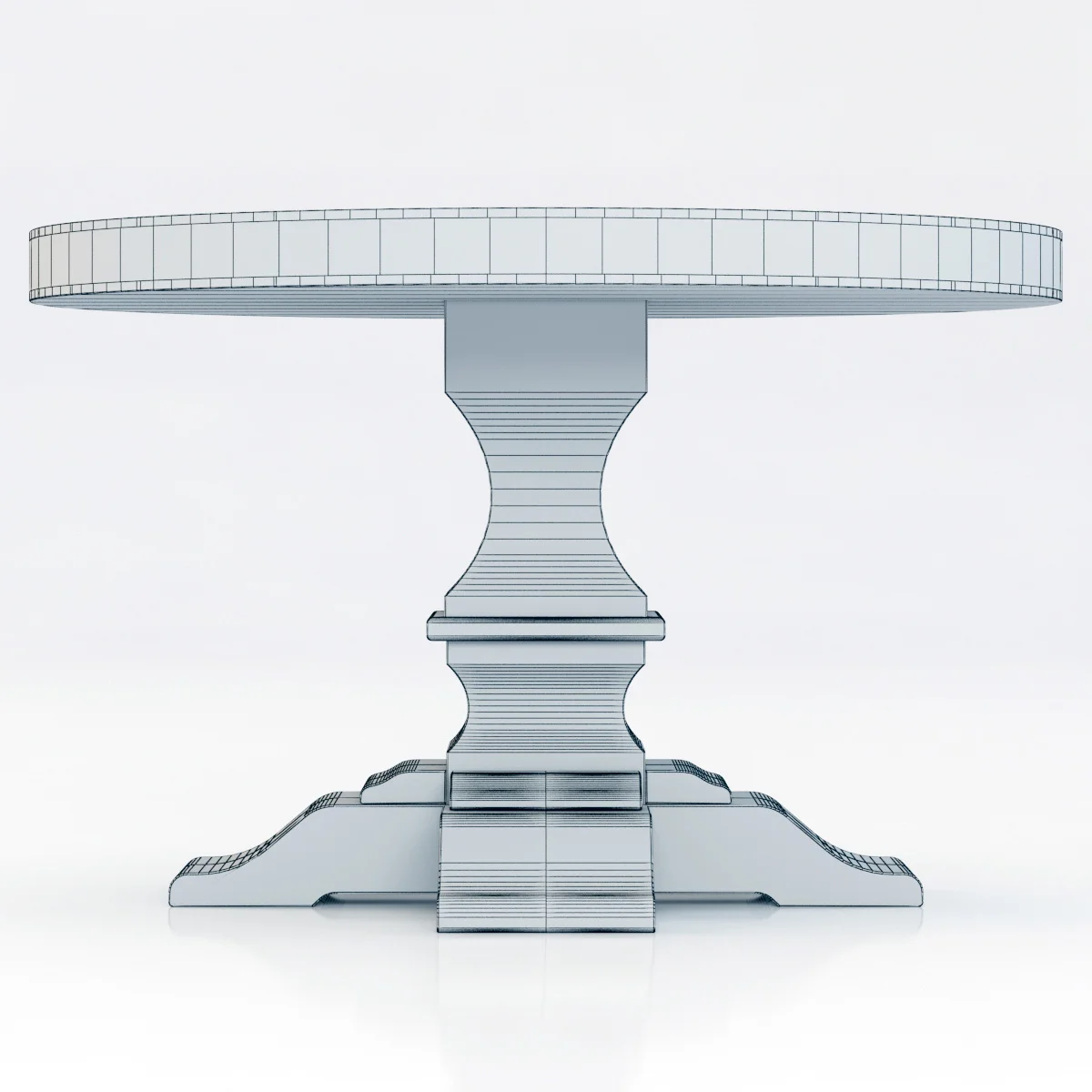 Restoration Hardware Dumont Round Dining Table — 3D model preview 1