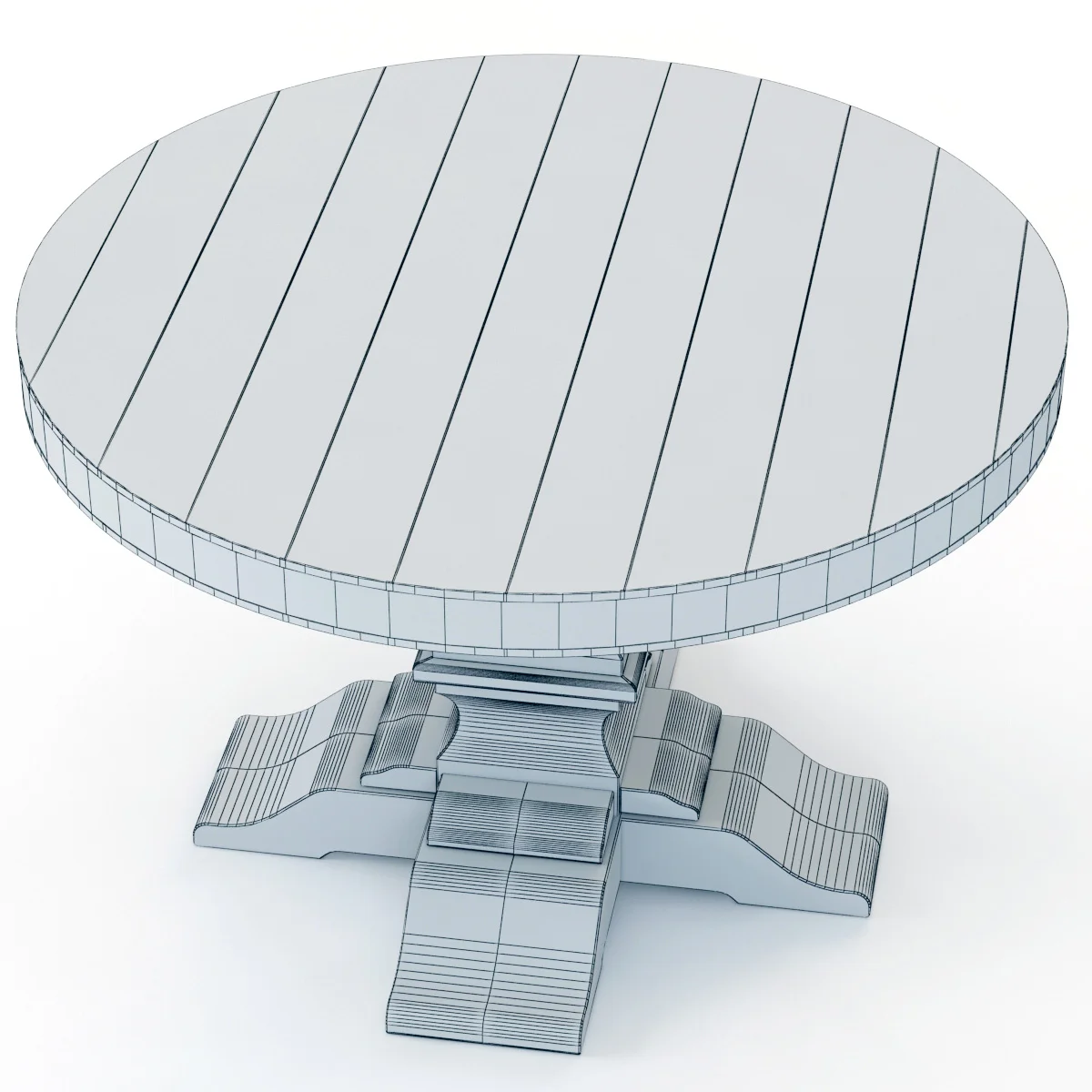 Restoration Hardware Dumont Round Dining Table — 3D model preview 7