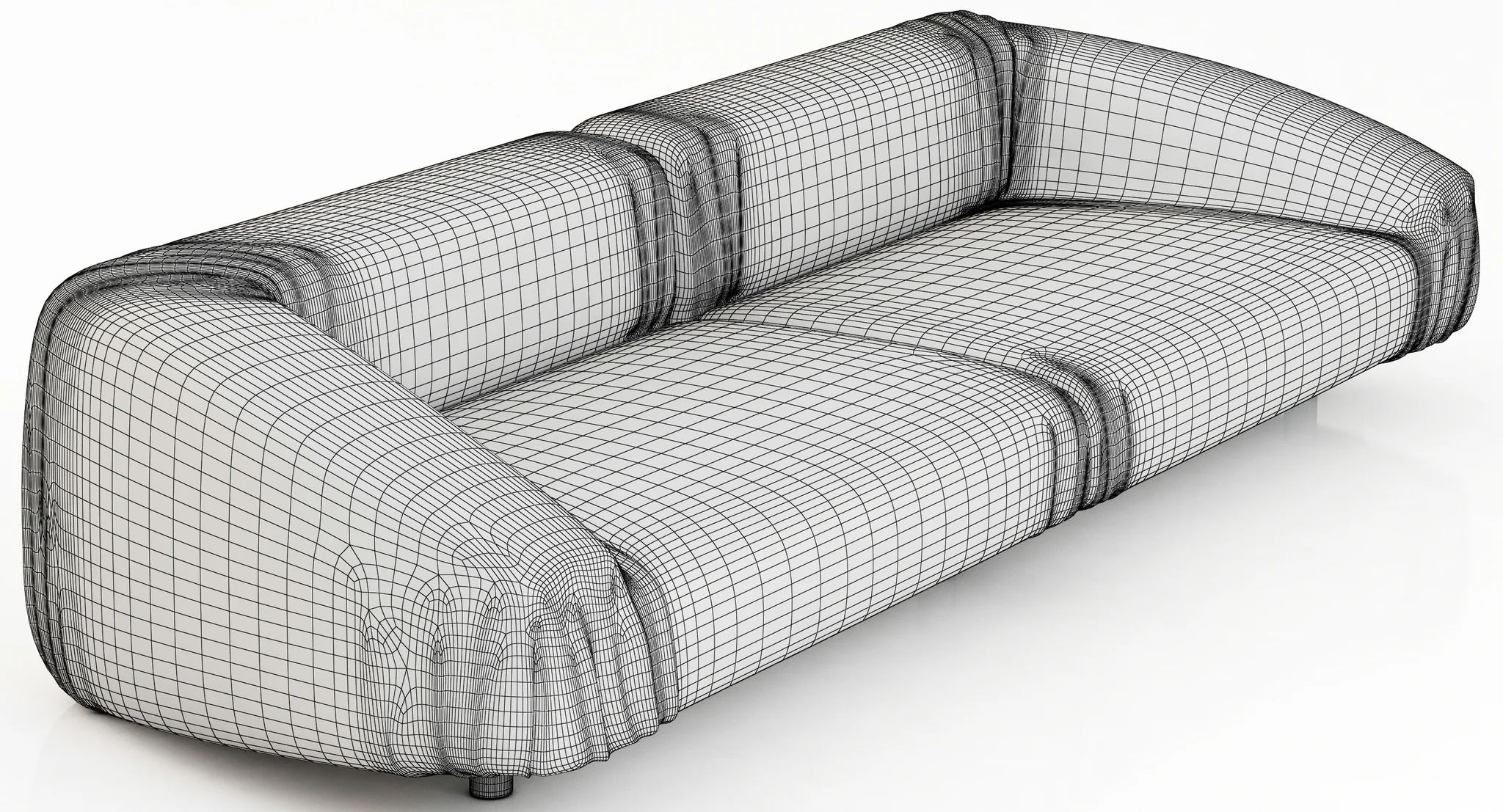Baxter Fold Sofa — 3D model preview 7