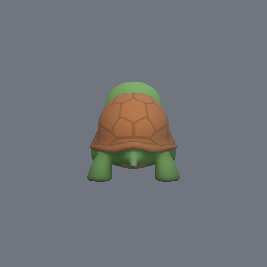 Stylized Animal Turtle, 3D model preview 4