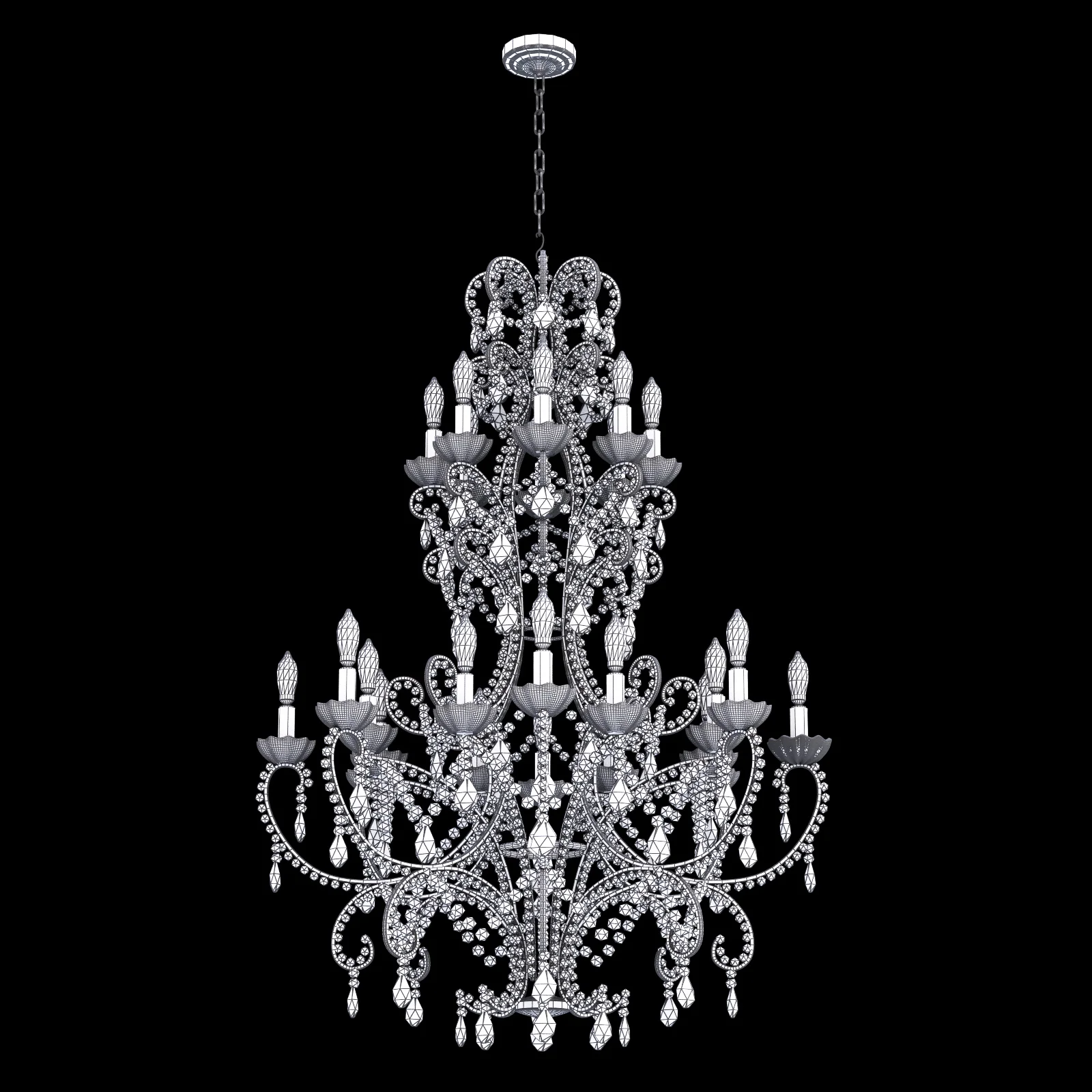 Classic Chandelier3 — 3D model preview 4
