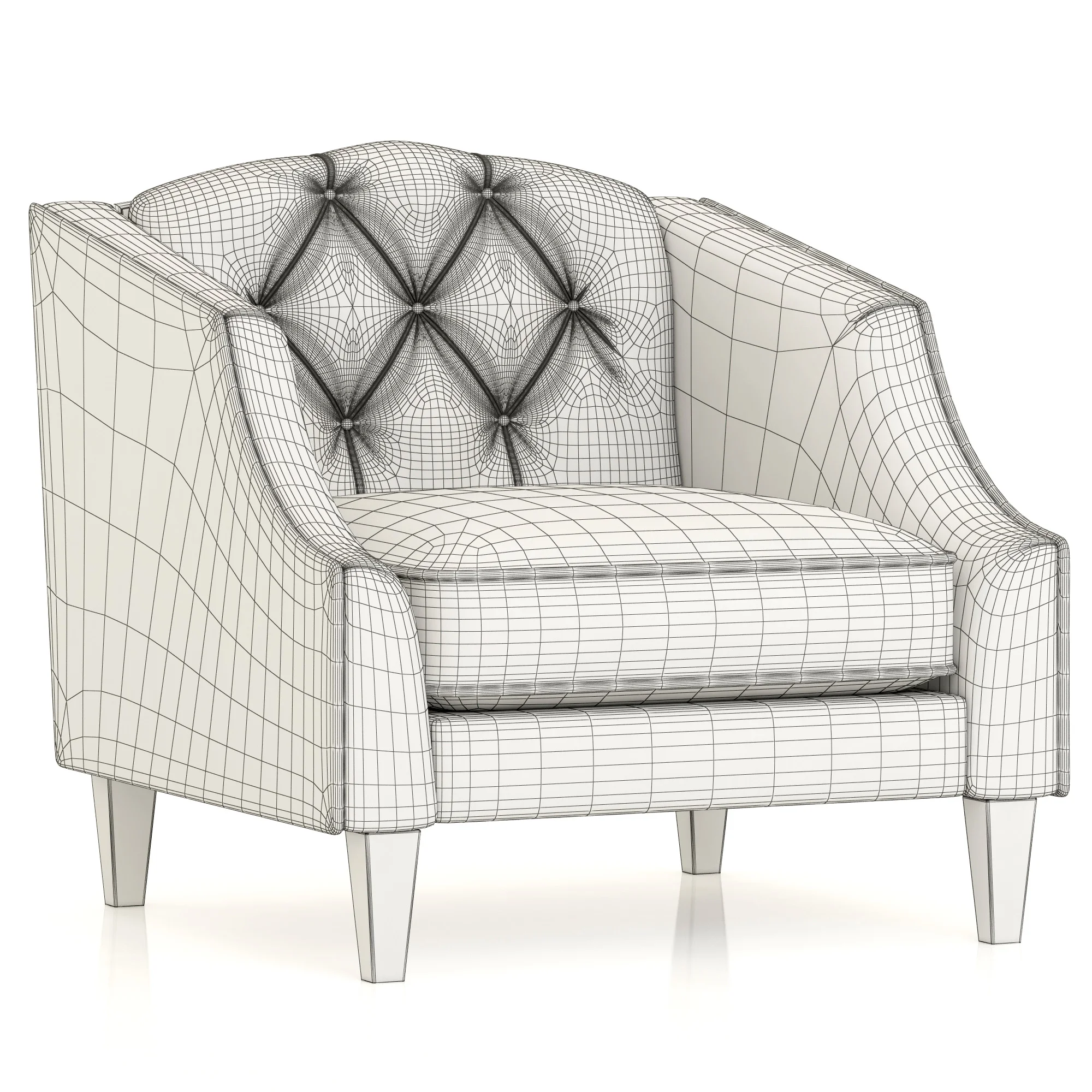 Dantone Home Darem Chair — 3D model preview 7