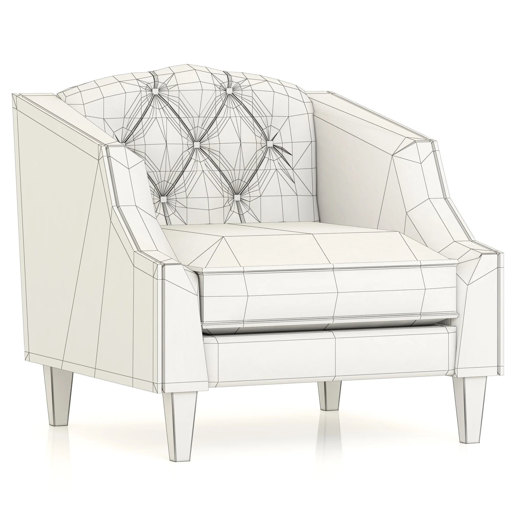 Dantone Home Darem Chair — 3D model preview 8