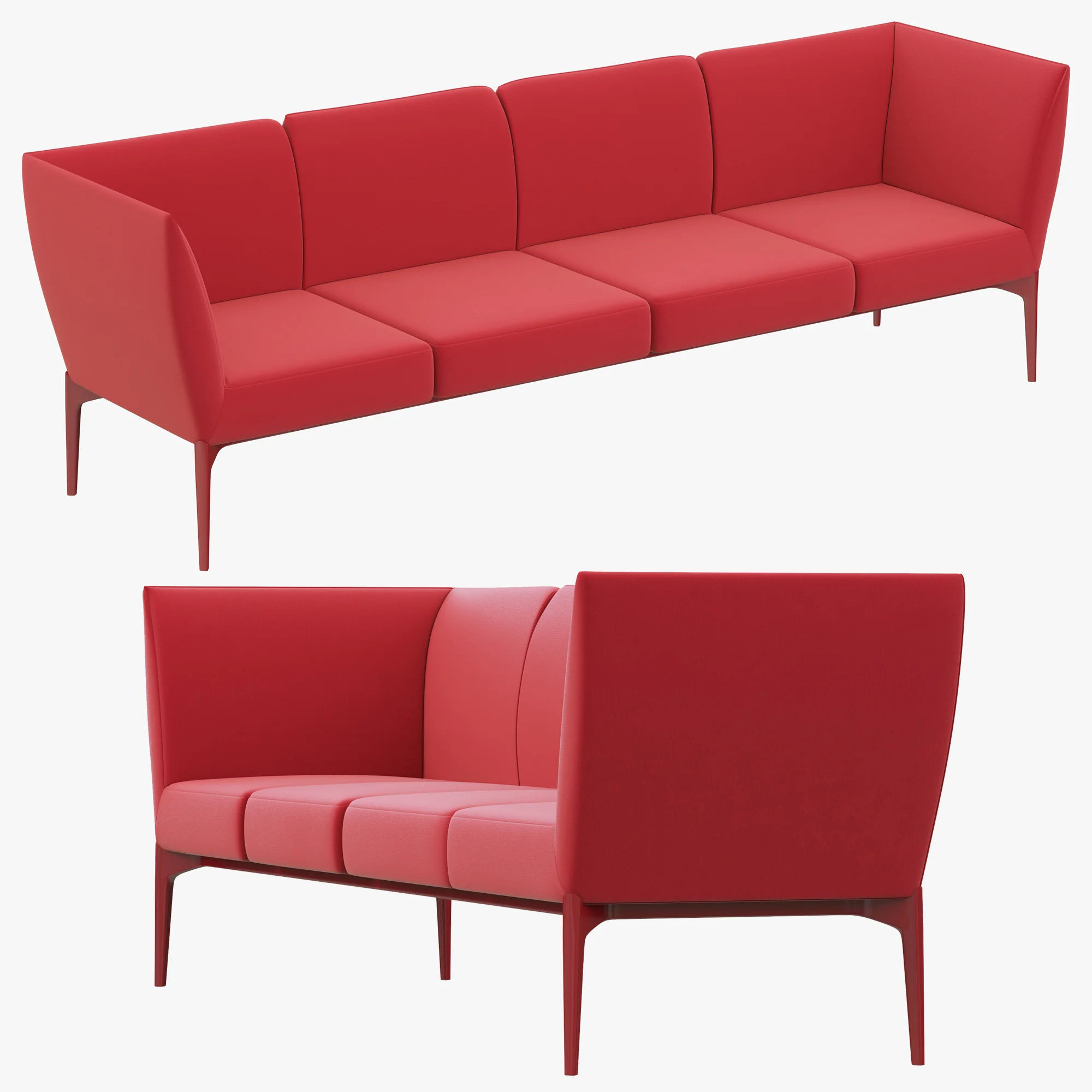 Pedrali Social Sofa — 3D model preview 2