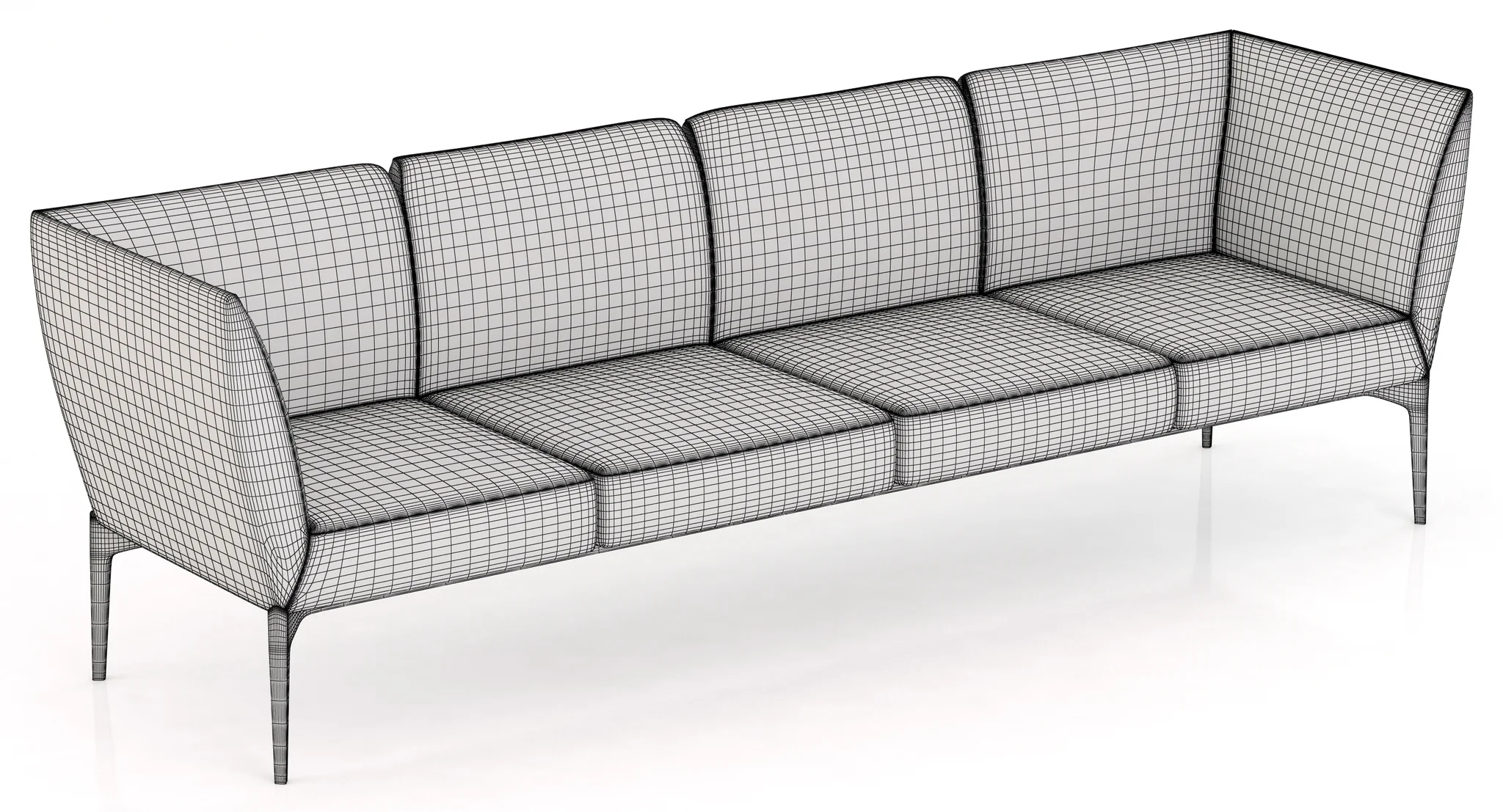 Pedrali Social Sofa — 3D model preview 3