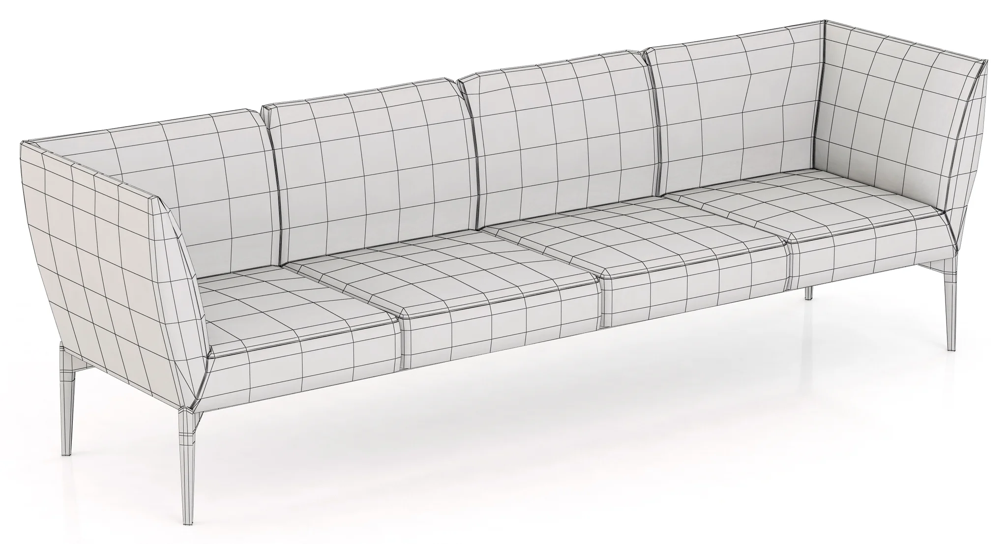 Pedrali Social Sofa — 3D model preview 4