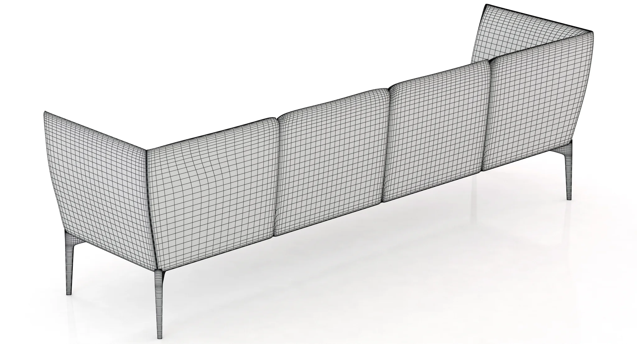 Pedrali Social Sofa — 3D model preview 8