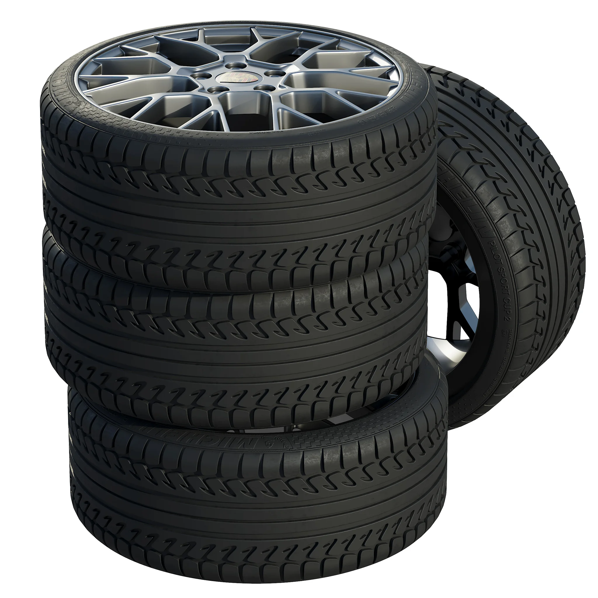 Porsche Tire, 3D model preview 2