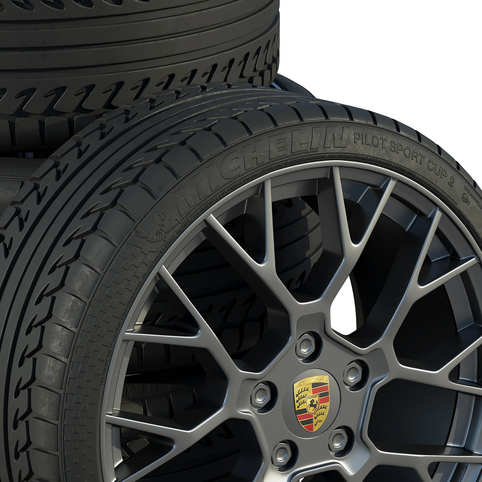 Porsche Tire, 3D model preview 3