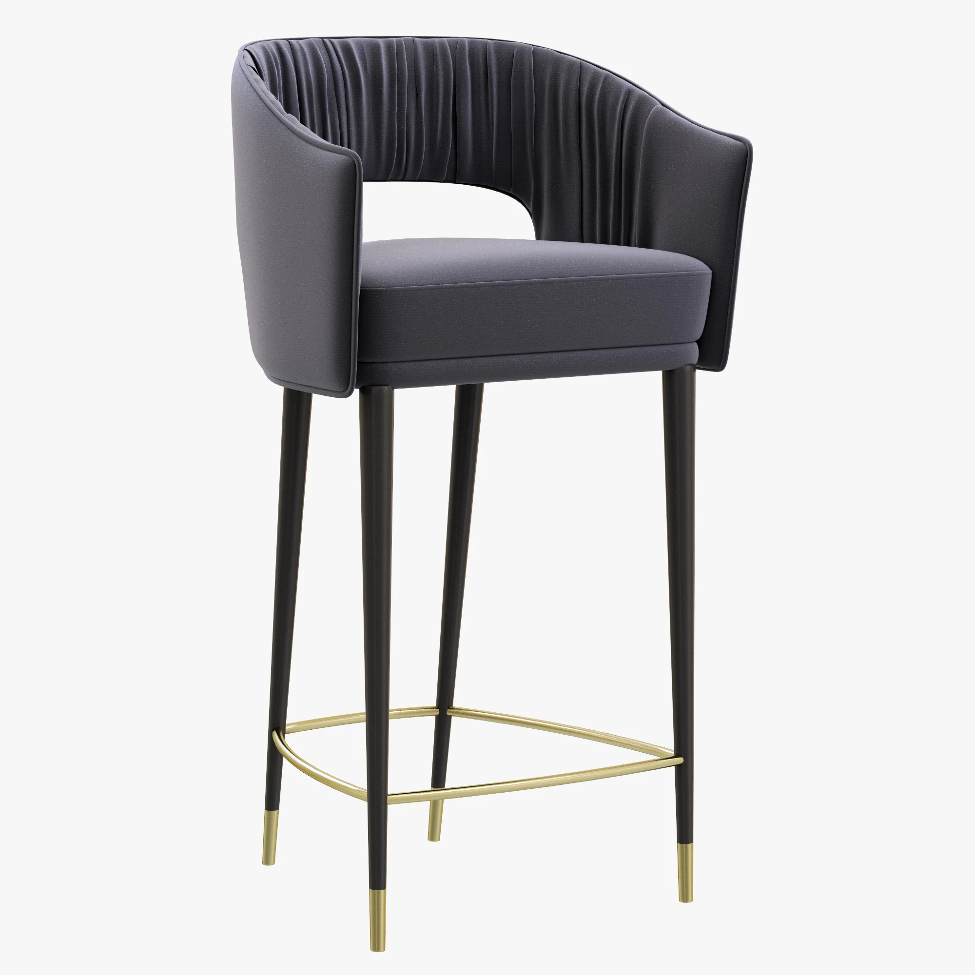 Brabbu STOLA Bar Chair — 3D model preview 1