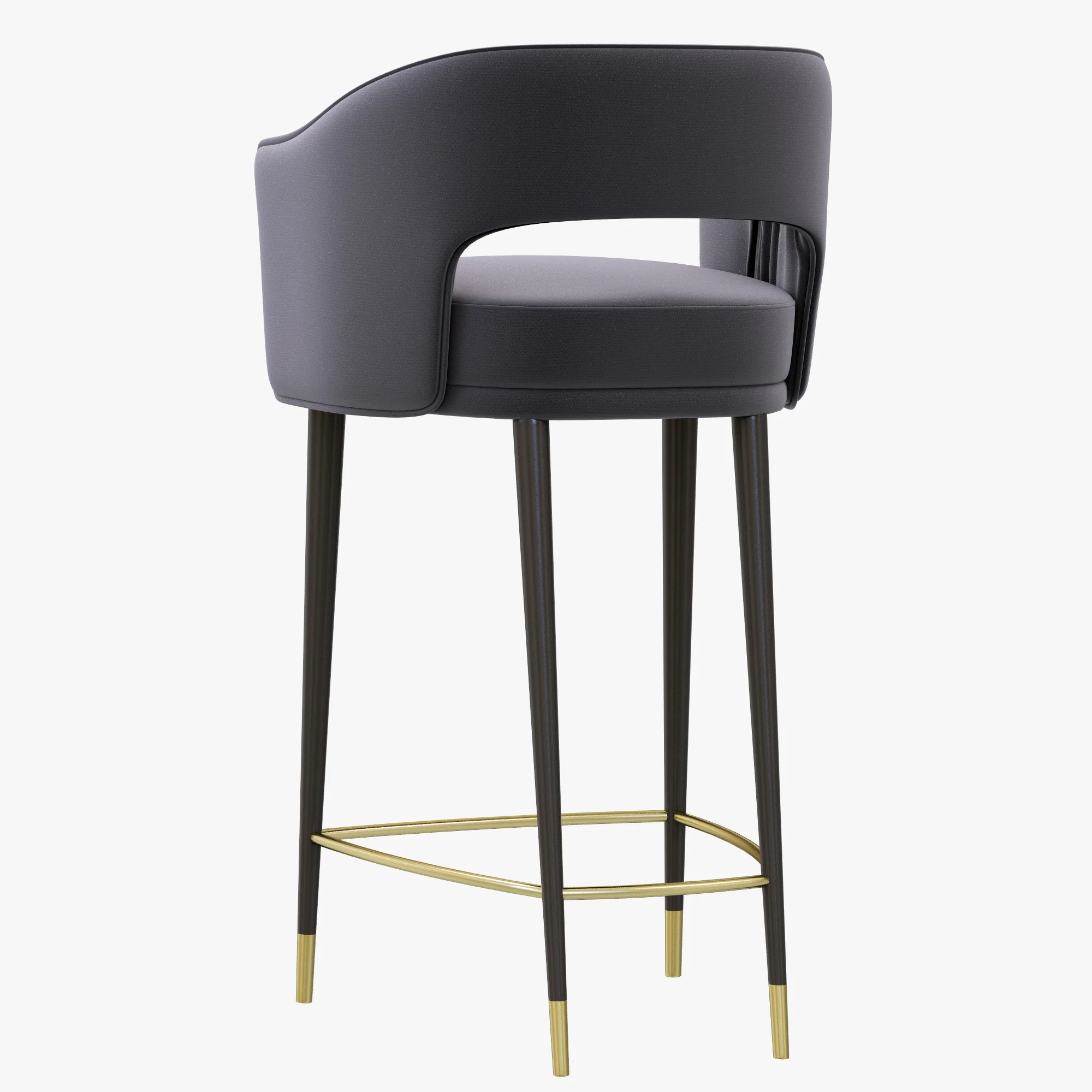 Brabbu STOLA Bar Chair — 3D model preview 5