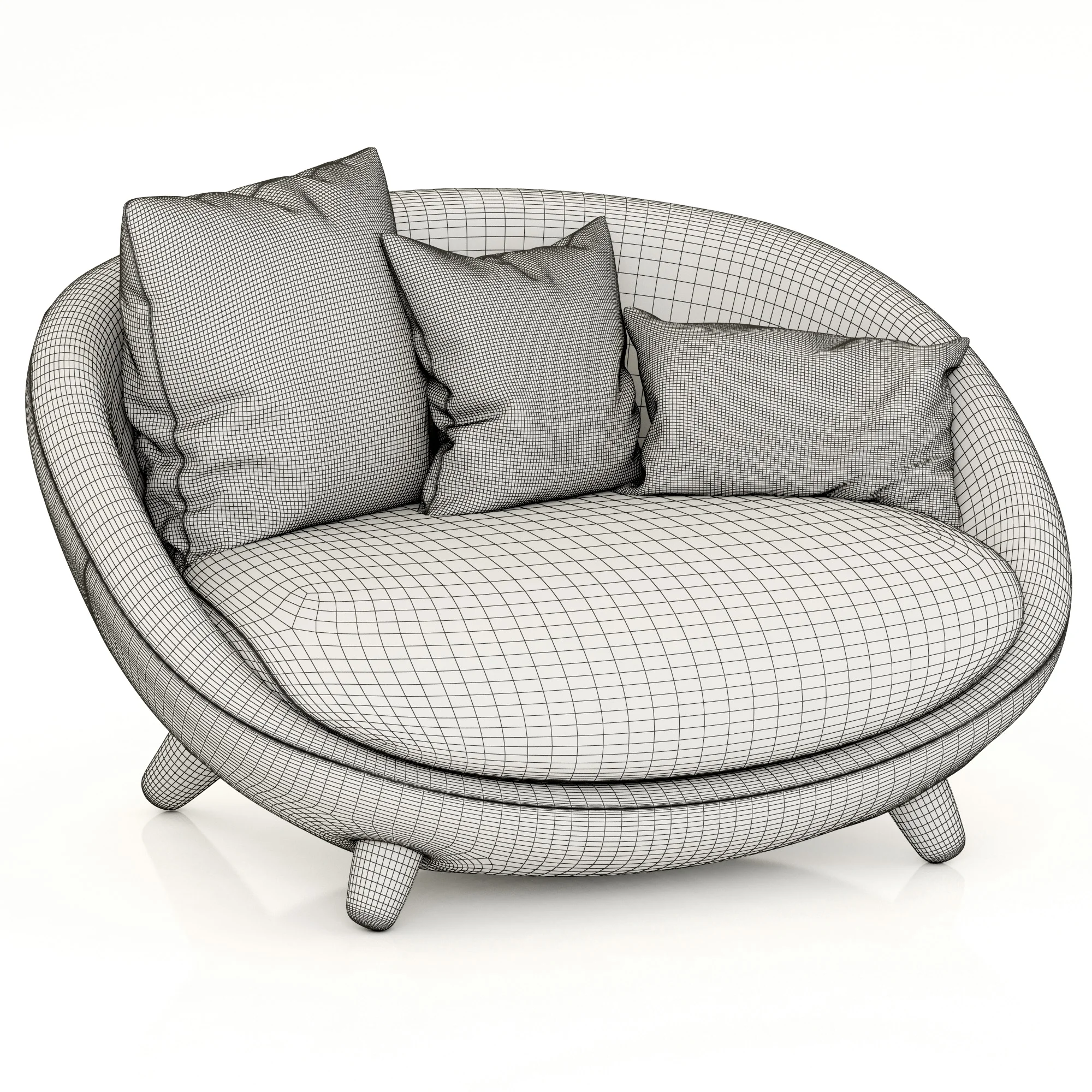 Moooi Love Sofa — 3D model preview 2