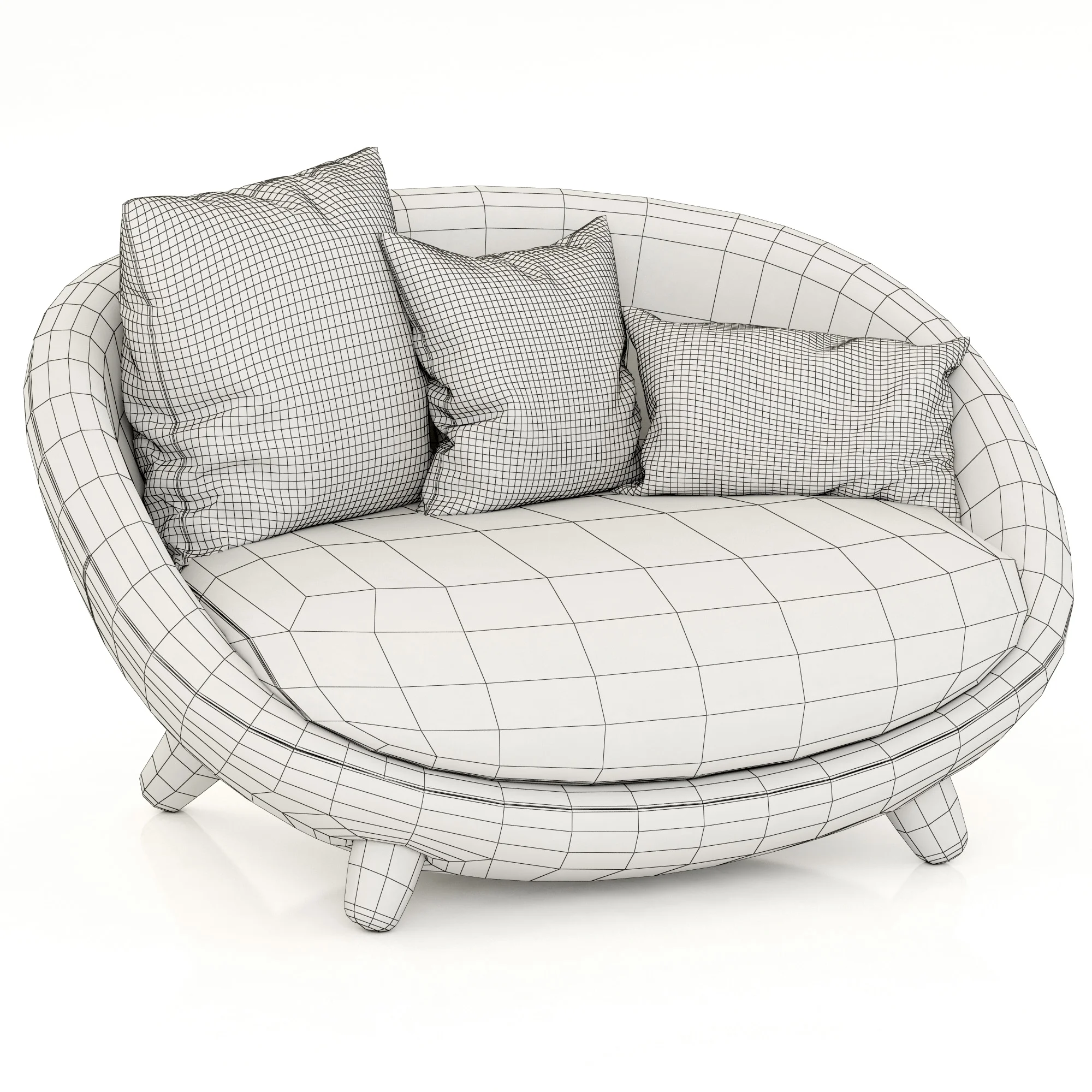 Moooi Love Sofa — 3D model preview 3