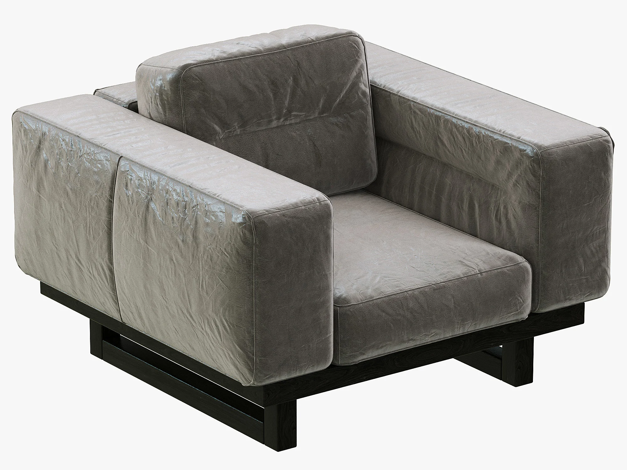 Restoration Hardware Durrell Leather Chair — 3D model preview 1