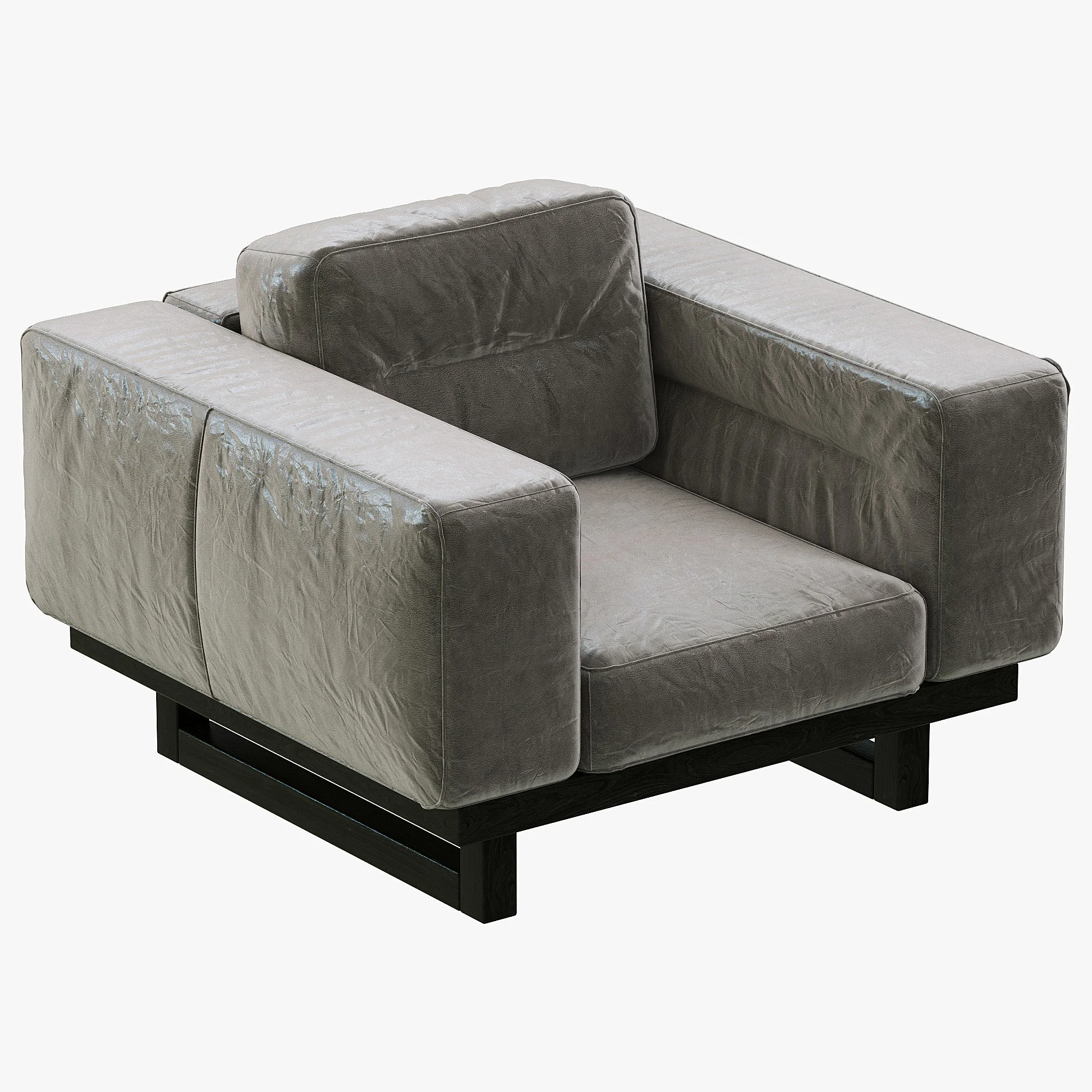 Restoration Hardware Durrell Leather Chair — 3D model preview 2